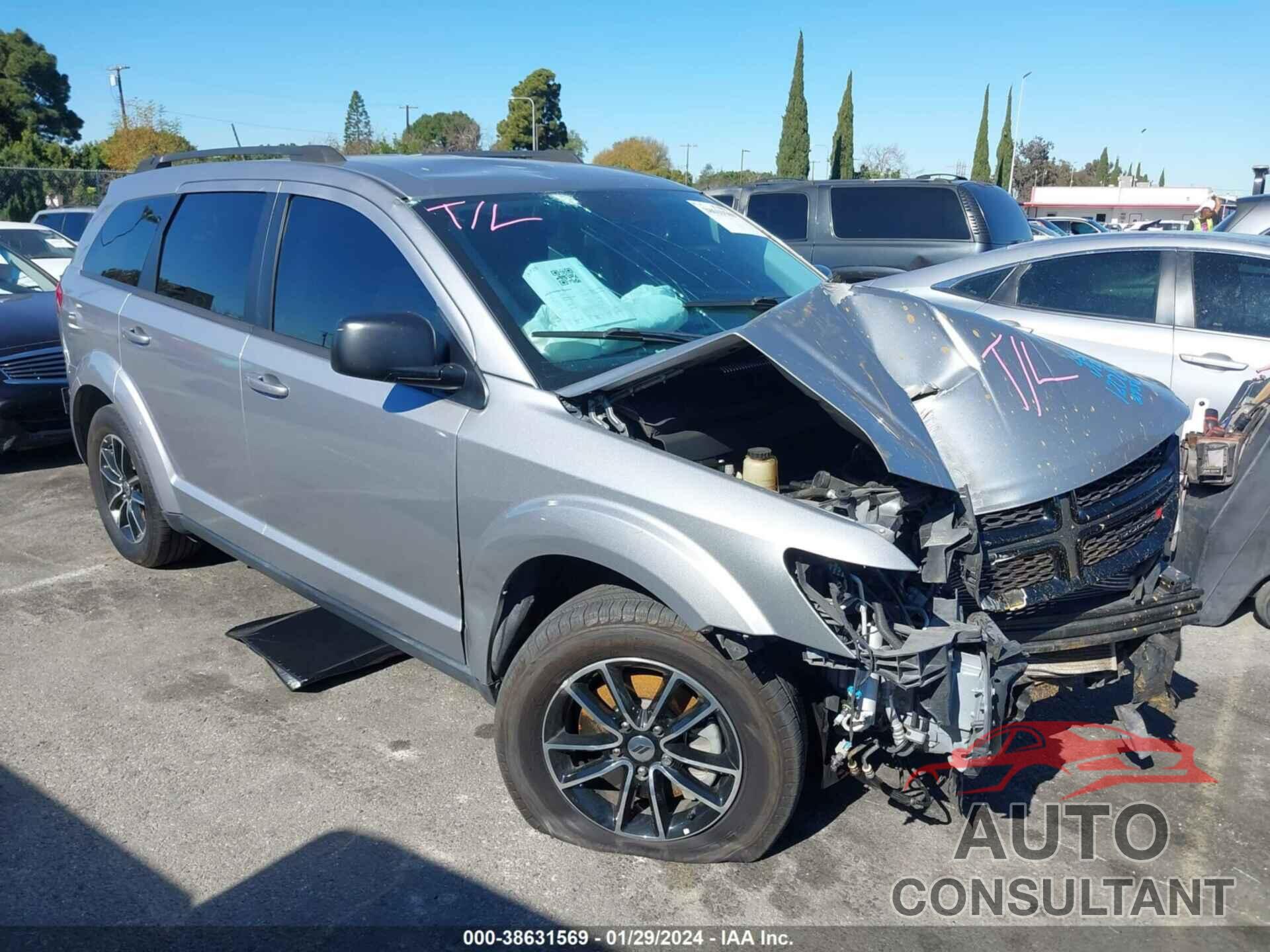 DODGE JOURNEY 2018 - 3C4PDCAB4JT322956