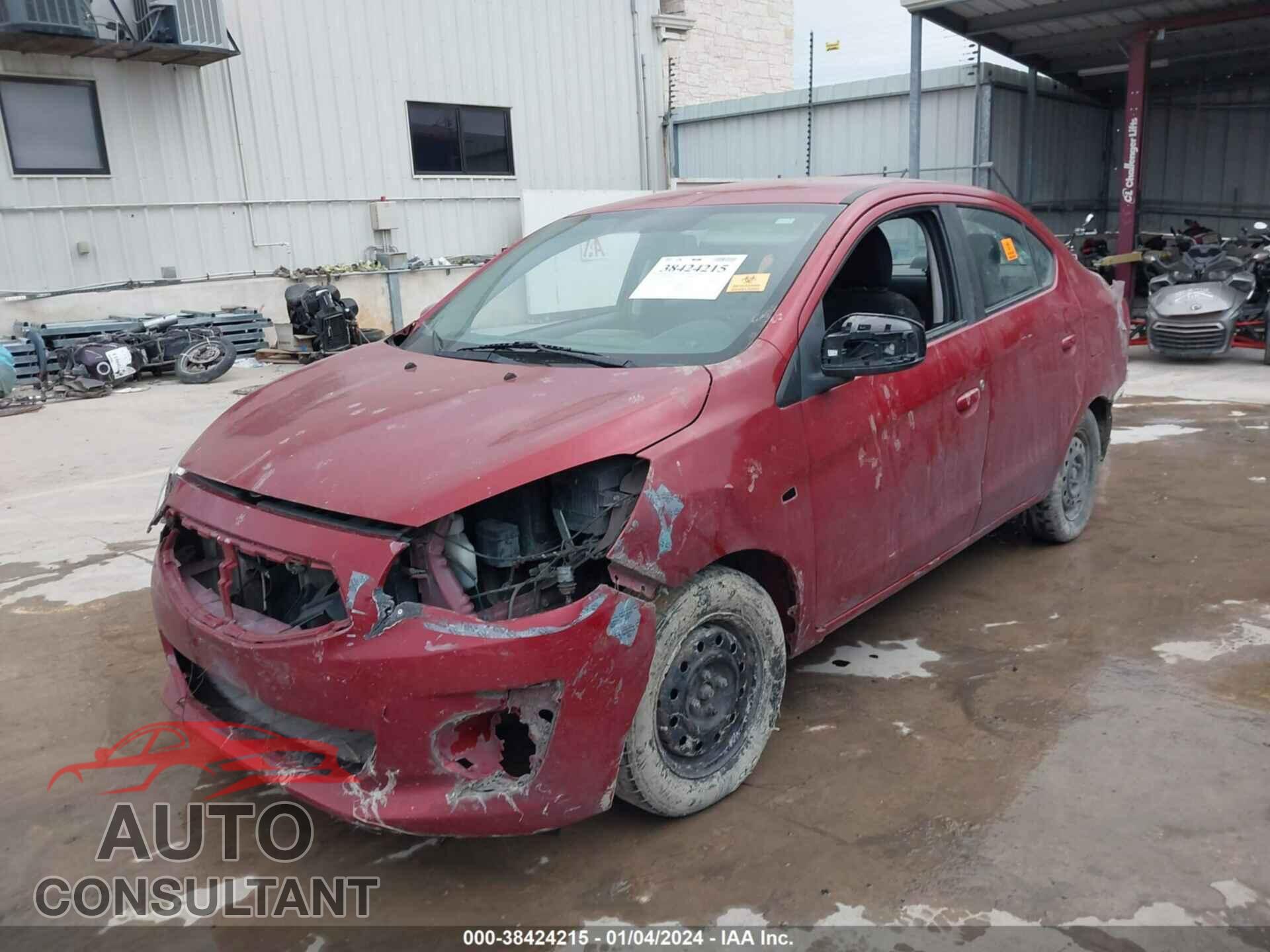 MITSUBISHI MIRAGE 2017 - ML32F3FJ3HHF12671