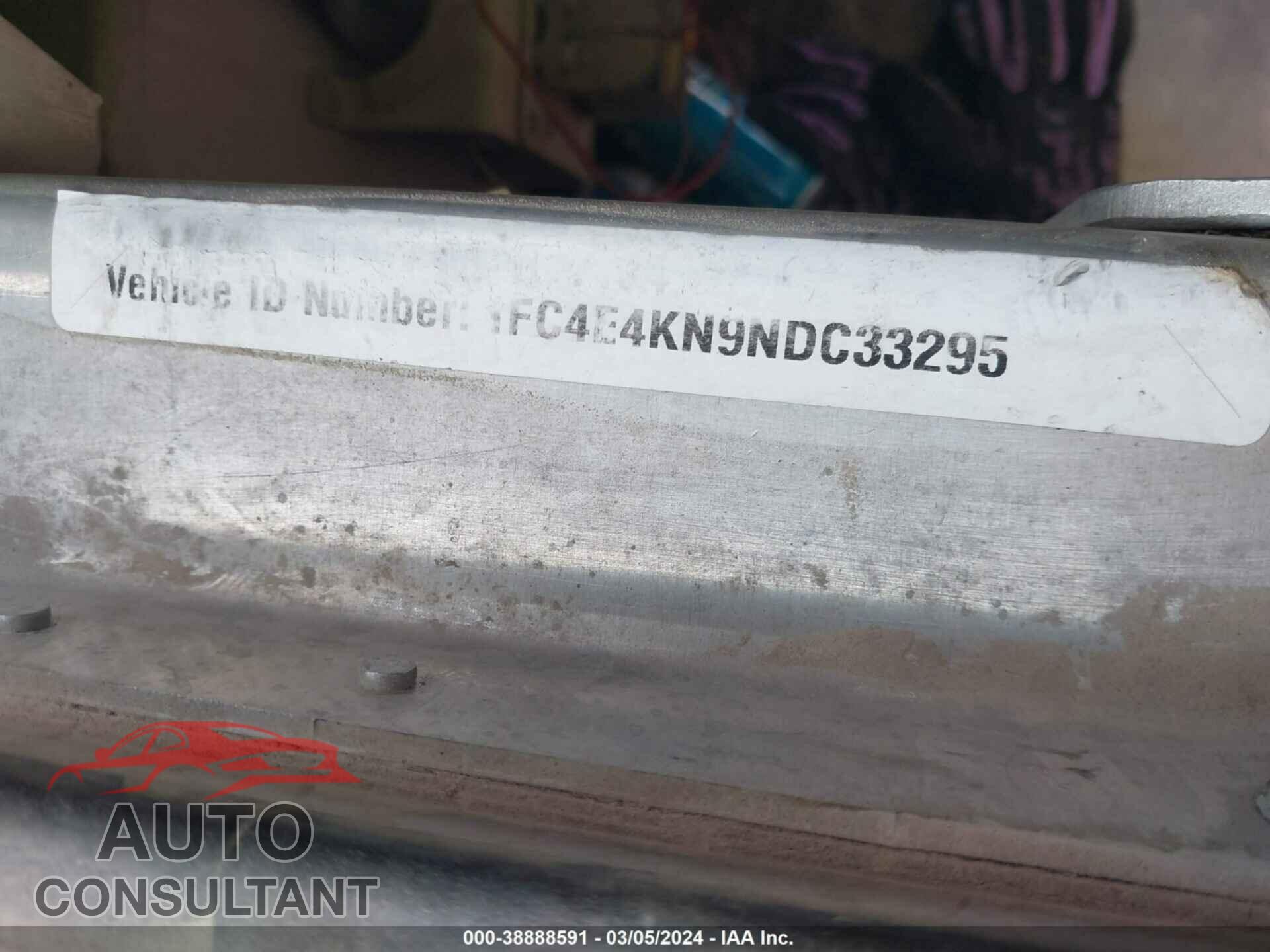 FORD E-450 STRIPPED 2022 - 1FC4E4KN9NDC33295
