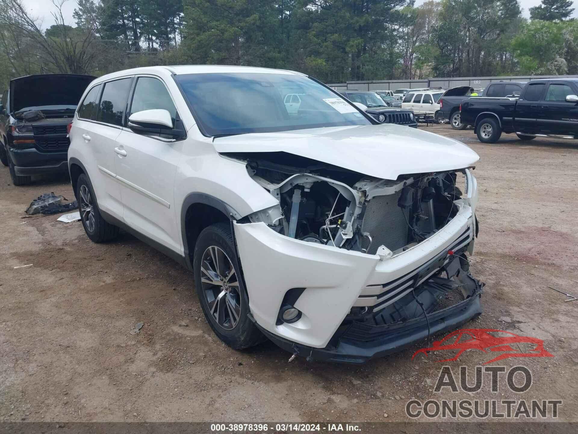 TOYOTA HIGHLANDER 2019 - 5TDZZRFH4KS328634