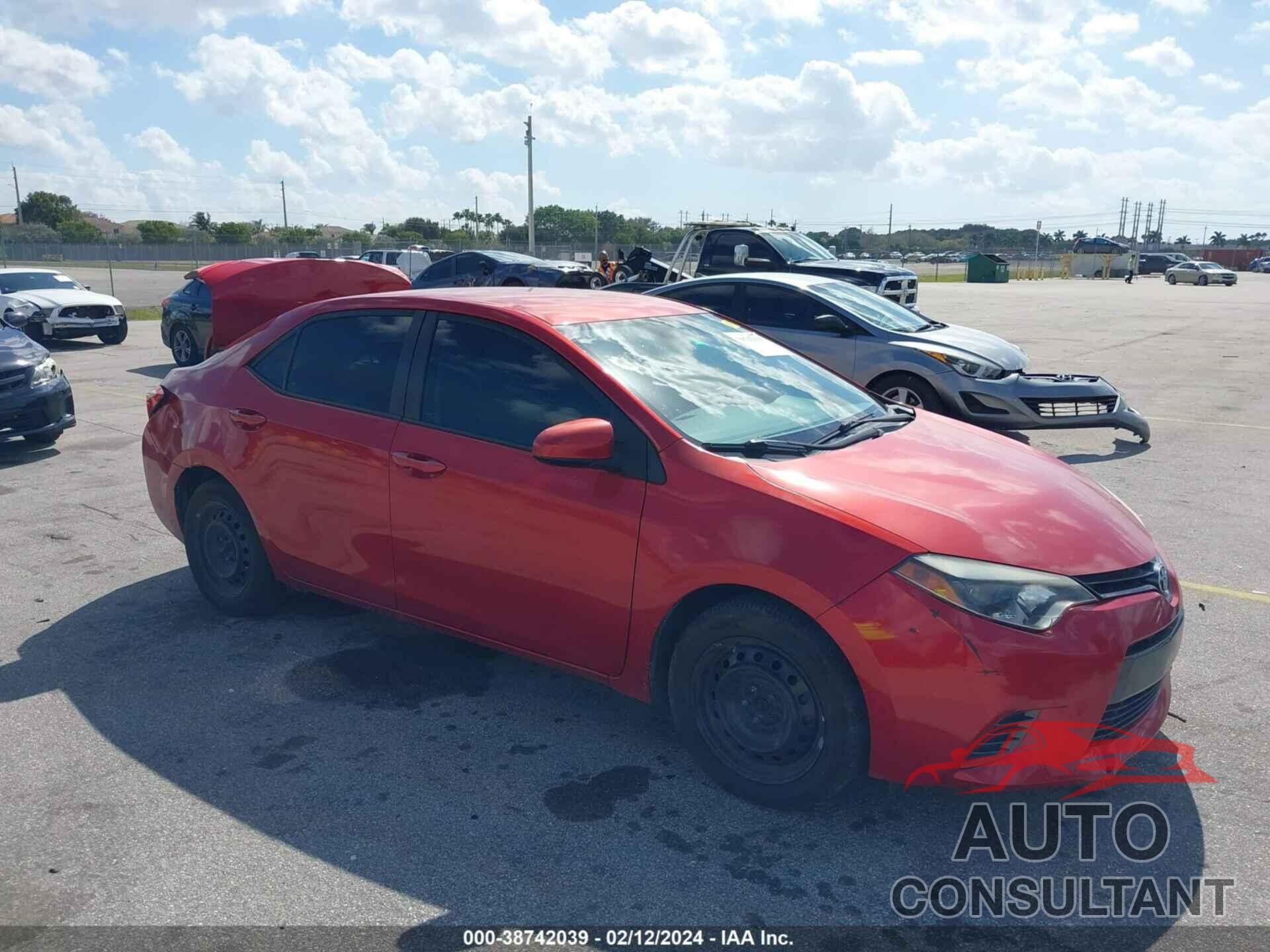 TOYOTA COROLLA 2016 - 5YFBURHE4GP503936