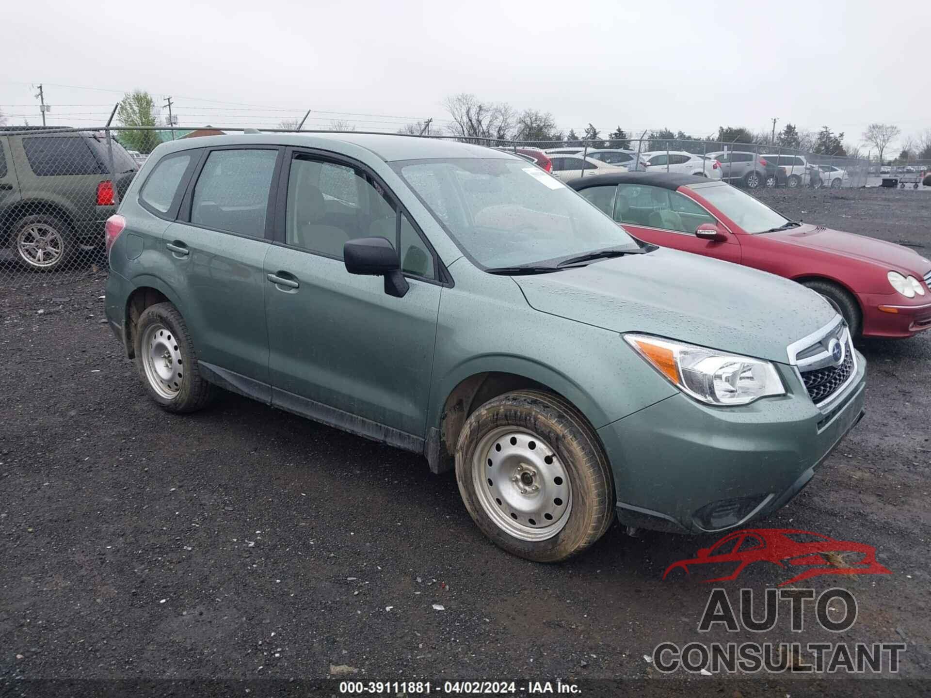 SUBARU FORESTER 2016 - JF2SJAAC5GH567998