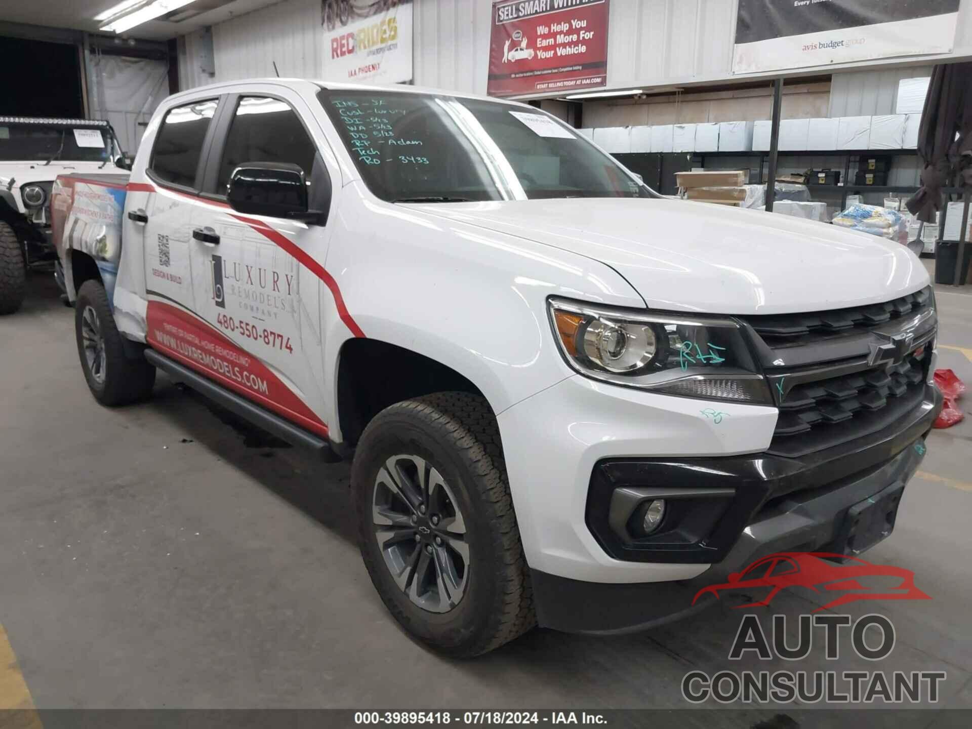 CHEVROLET COLORADO 2021 - 1GCGTDEN9M1284701