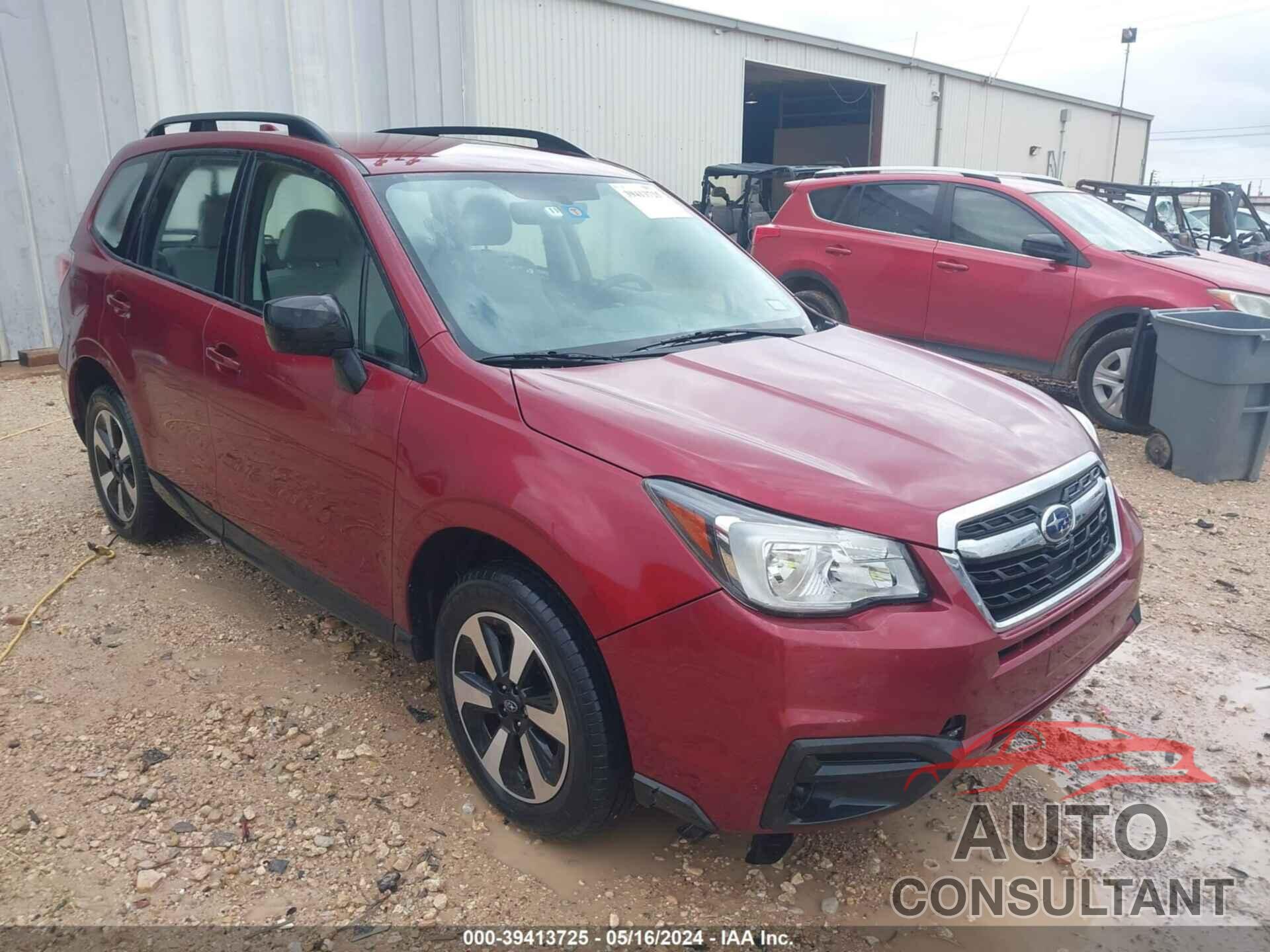 SUBARU FORESTER 2018 - JF2SJABC0JH429498