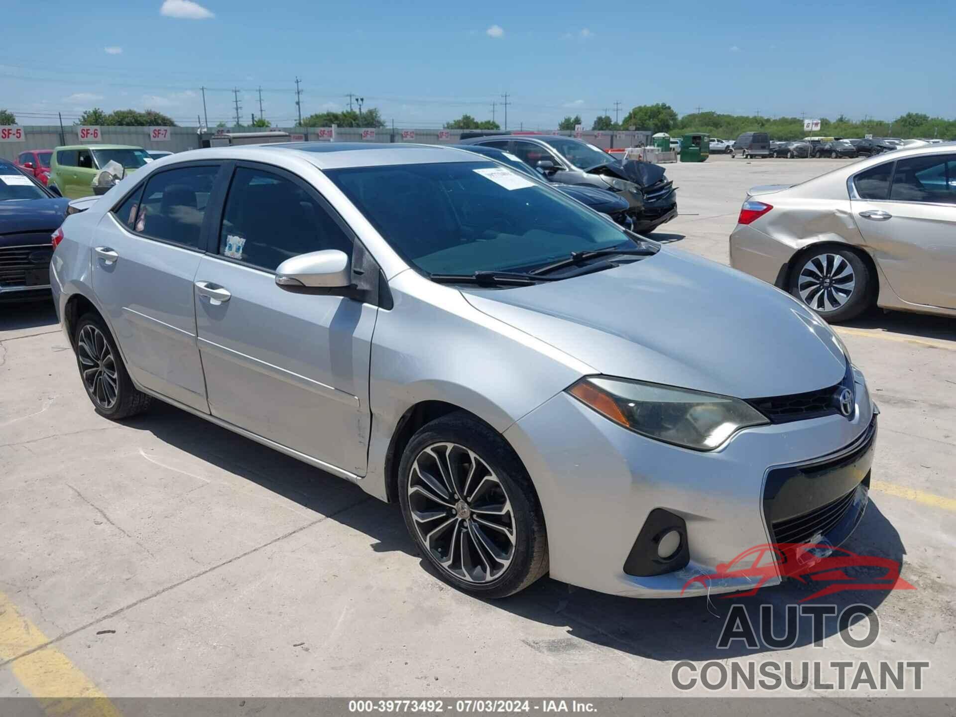 TOYOTA COROLLA 2016 - 5YFBURHE0GP459594