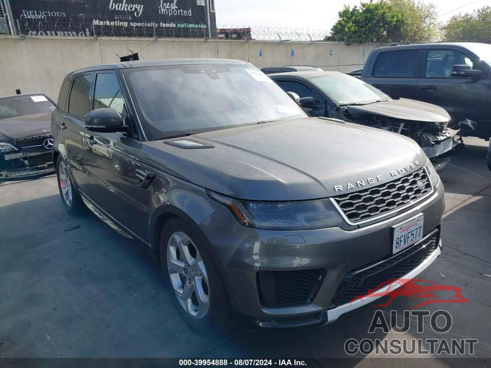 LAND ROVER RANGE ROVER SPORT 2019 - SALWR2RV6KA415582