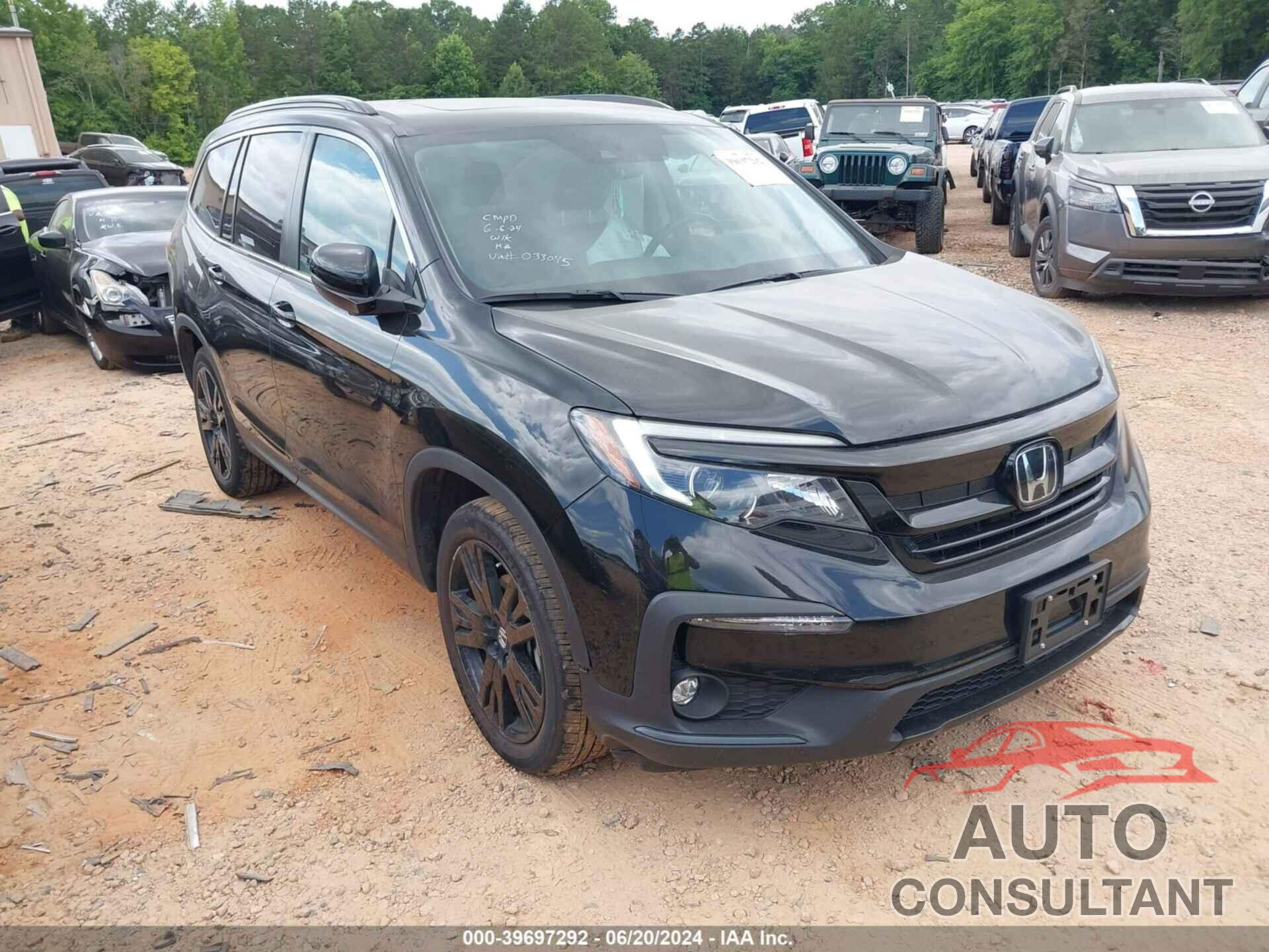 HONDA PILOT 2022 - 5FNYF5H22NB033045