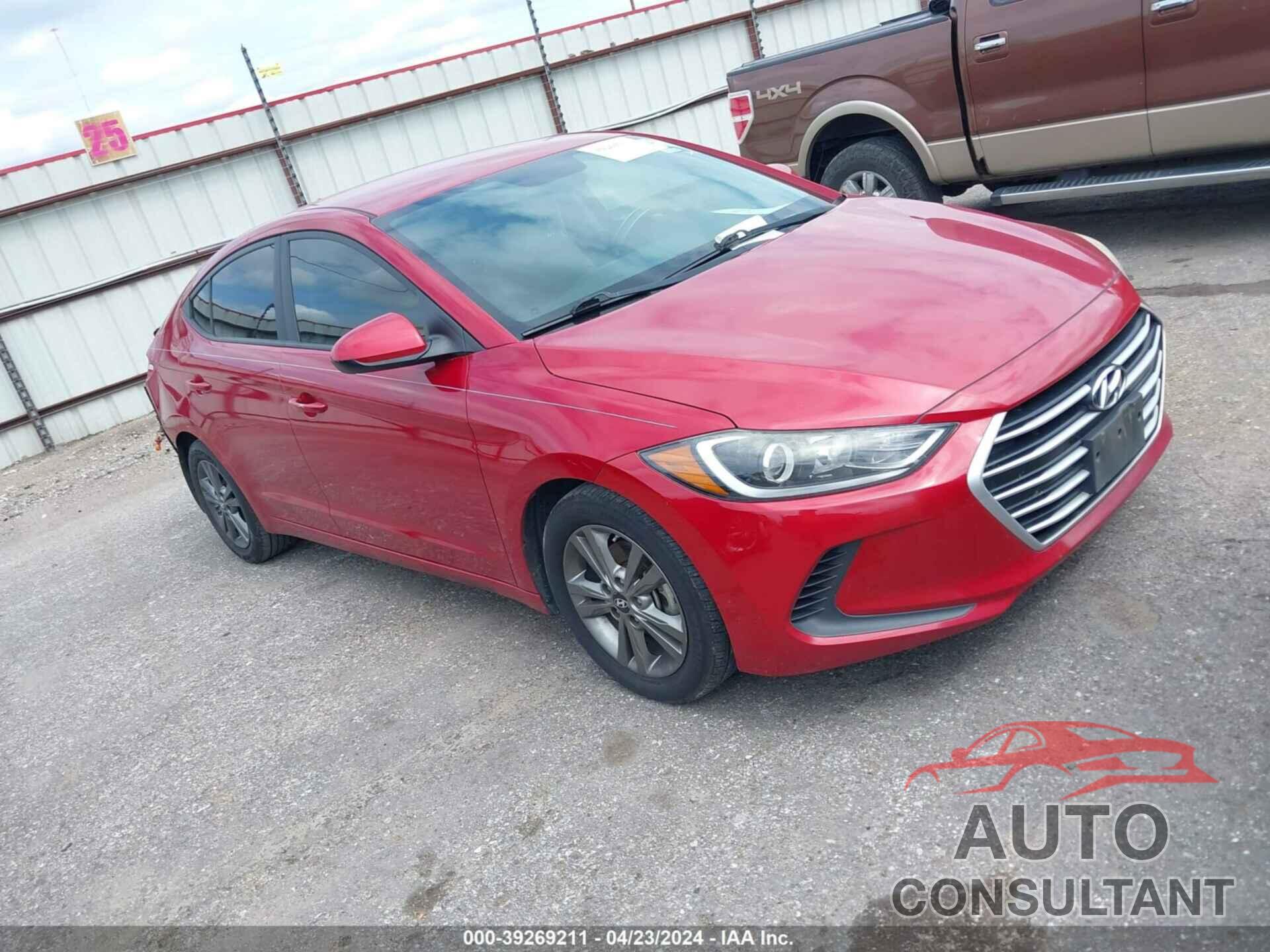 HYUNDAI ELANTRA 2017 - 5NPD84LF4HH044650
