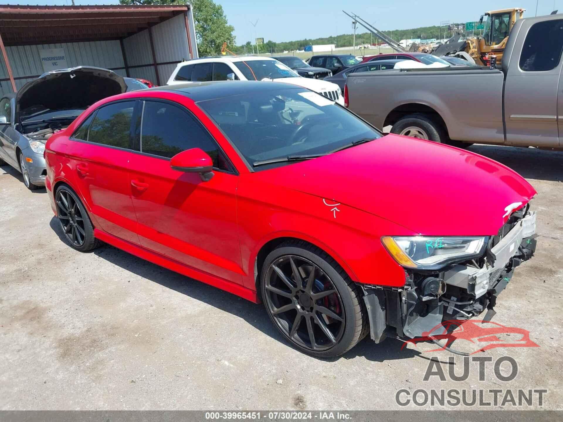 AUDI S3 2016 - WAUB1GFF5G1028999