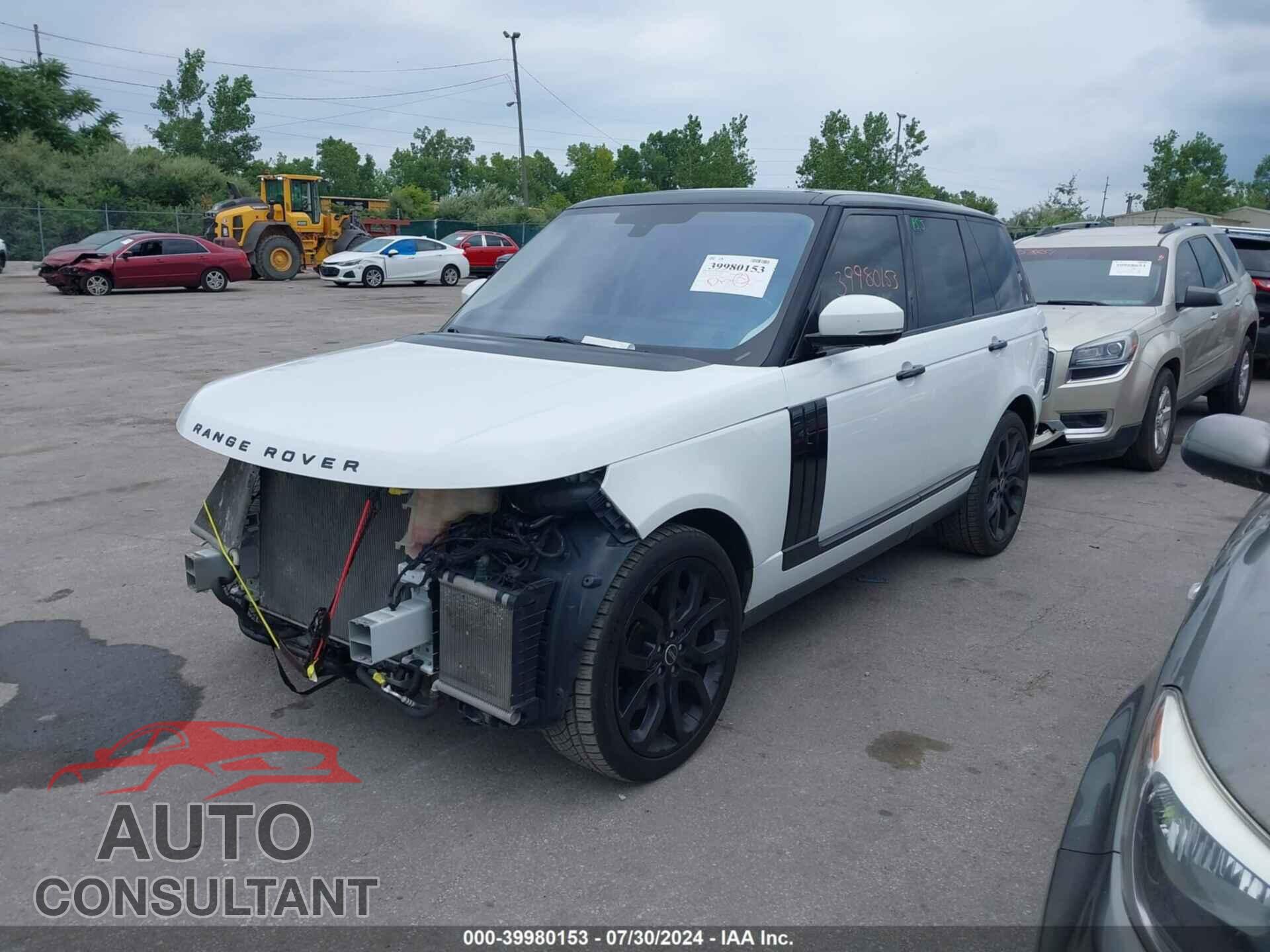 LAND ROVER RANGE ROVER 2016 - SALGS2VFXGA253373