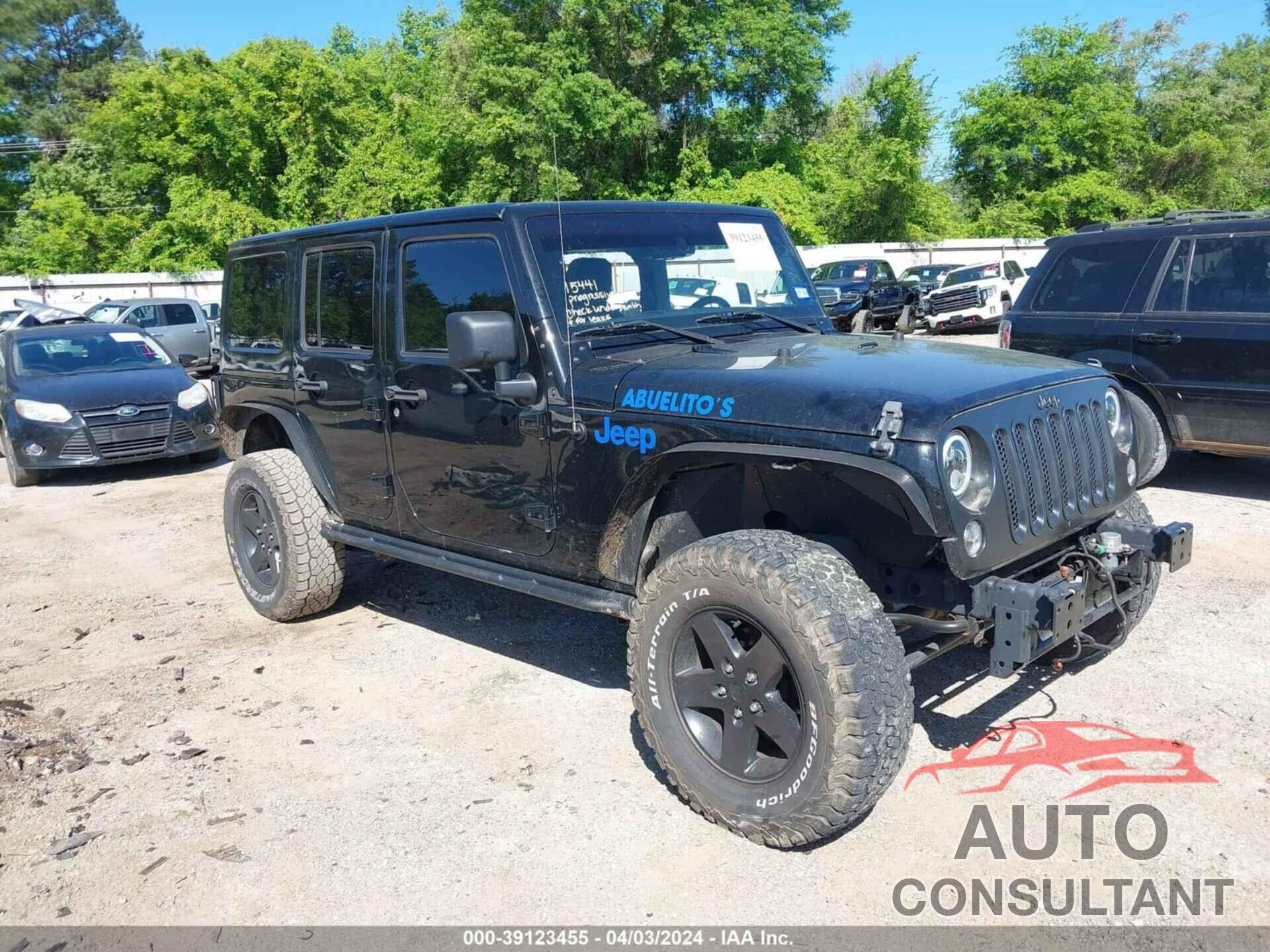 JEEP WRANGLER UNLIMITED 2016 - 1C4BJWDG7GL177959