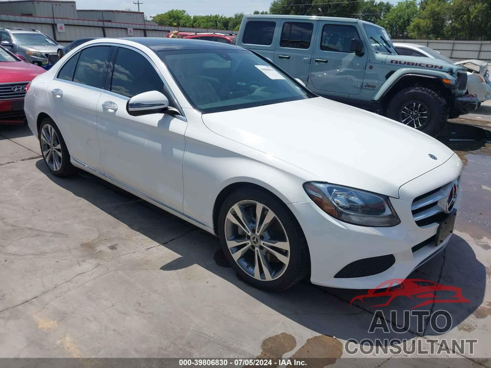 MERCEDES-BENZ C 300 2018 - WDDWF4JB9JR392365