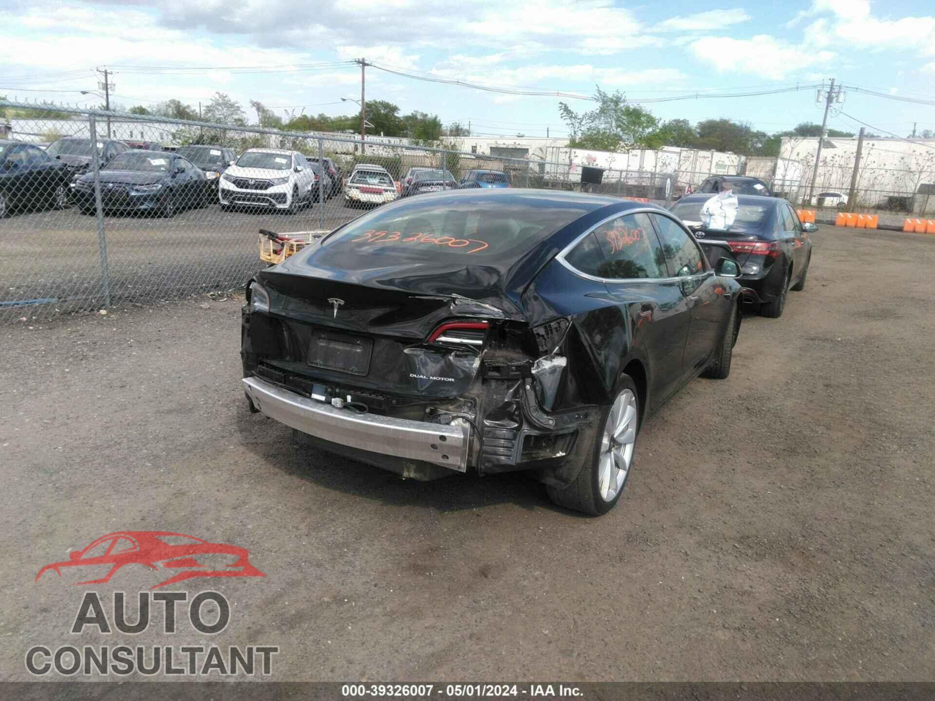 TESLA MODEL 3 2019 - 5YJ3E1EB0KF388737