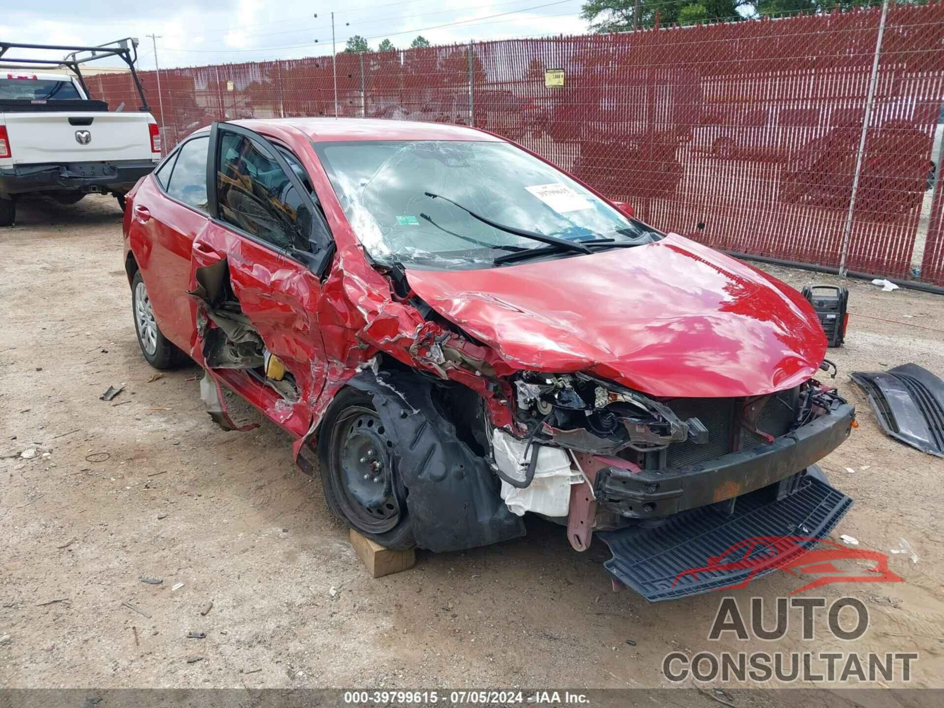 TOYOTA COROLLA 2017 - 5YFBURHE0HP610595