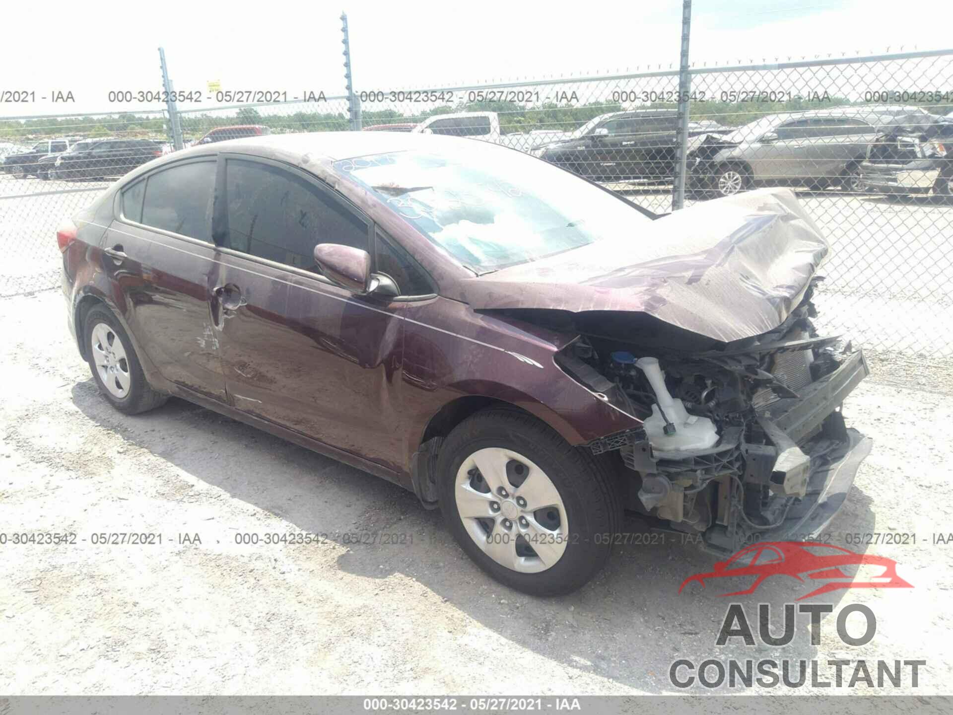 KIA FORTE 2017 - 3KPFL4A70HE141948