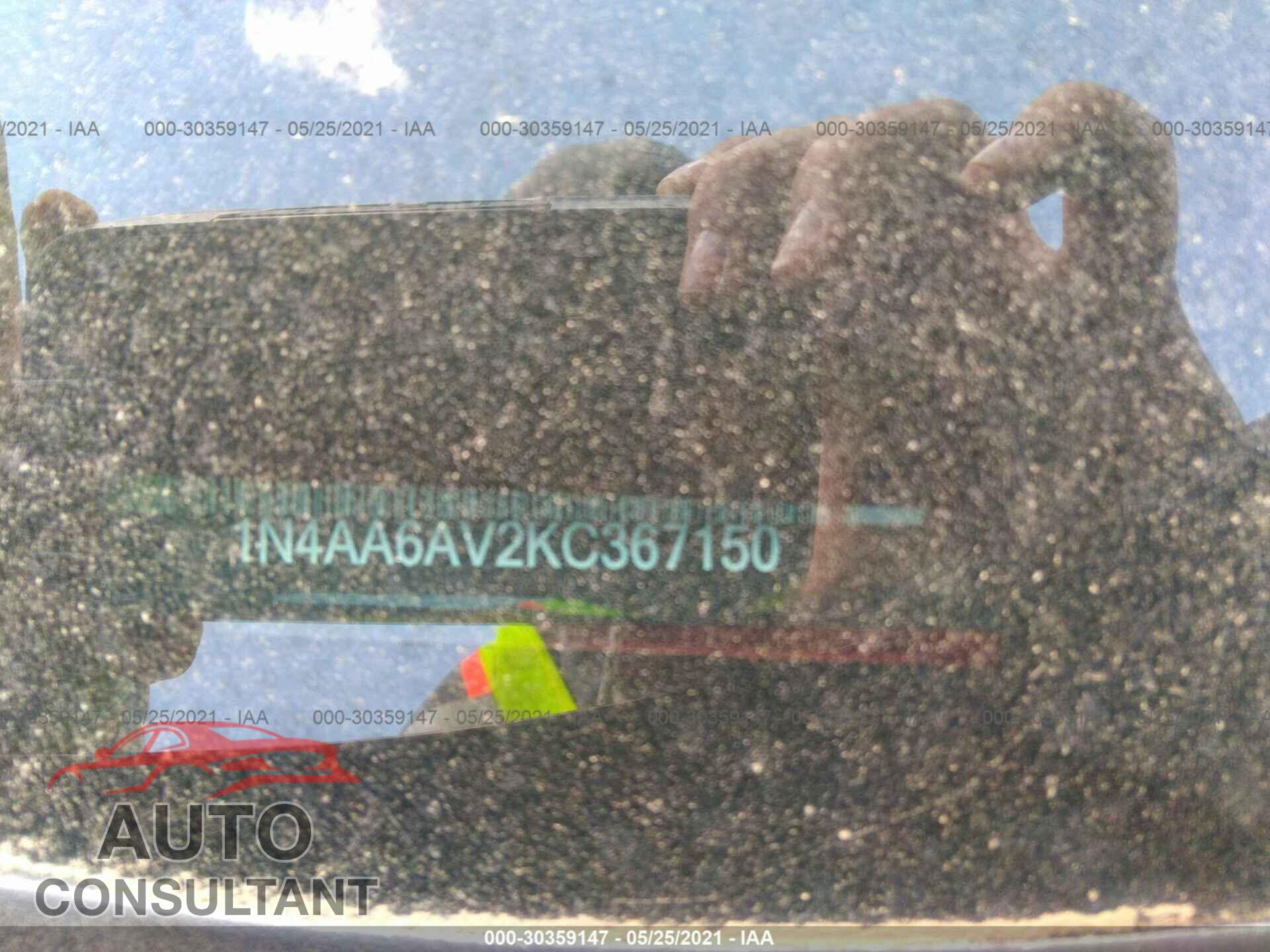 NISSAN MAXIMA 2019 - 1N4AA6AV2KC367150