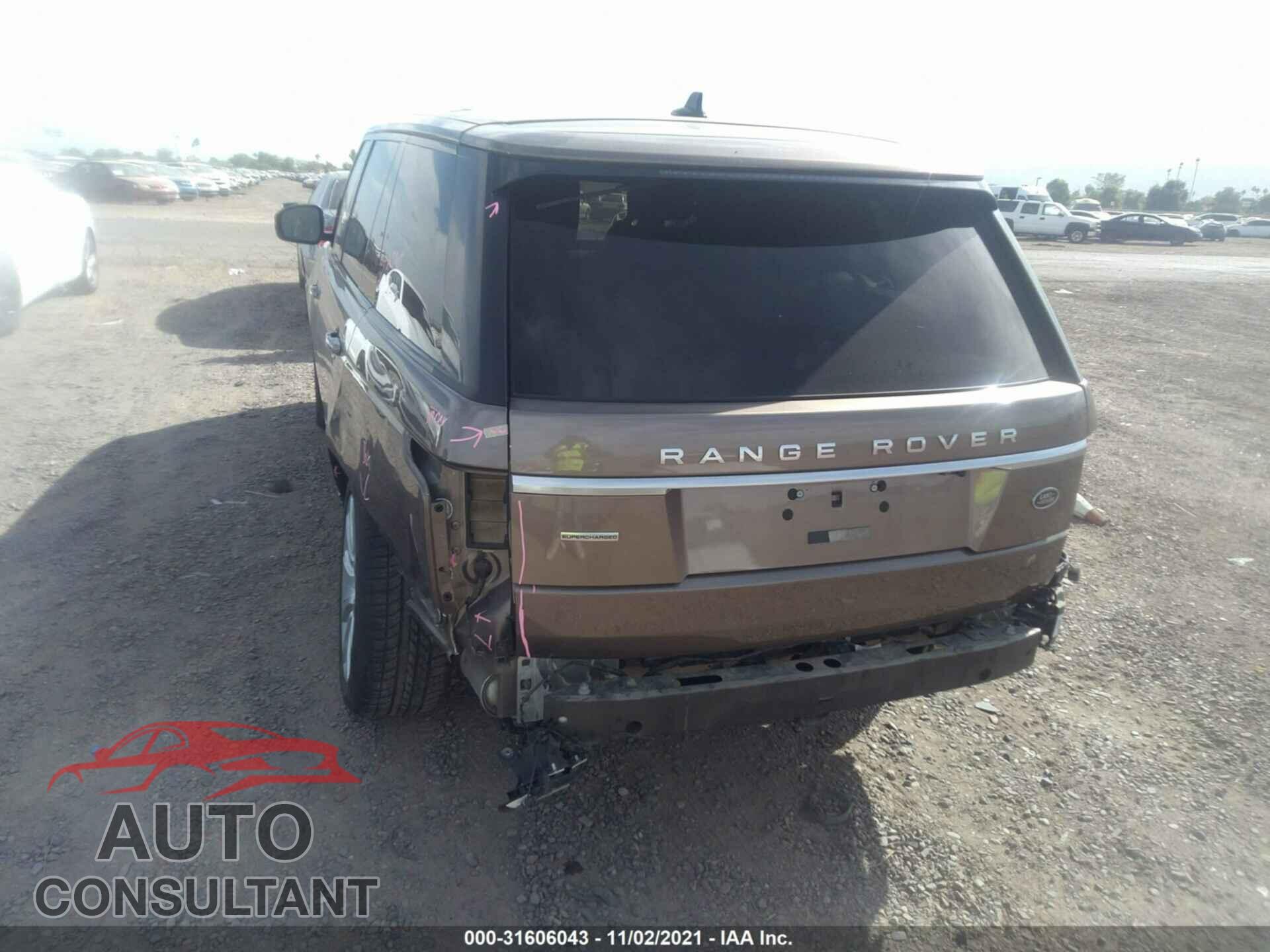 LAND ROVER RANGE ROVER 2016 - SALGS3EF9GA257467