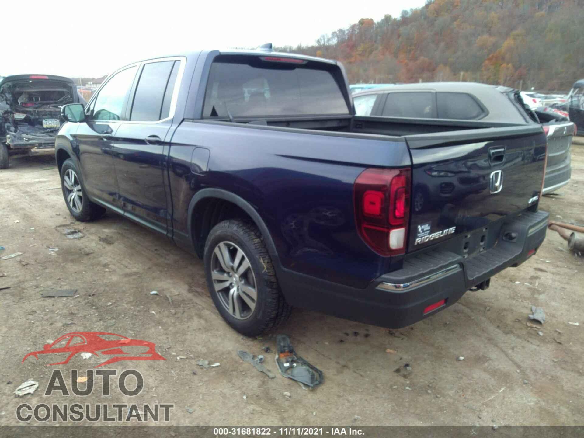 HONDA RIDGELINE 2017 - 5FPYK3F42HB016343