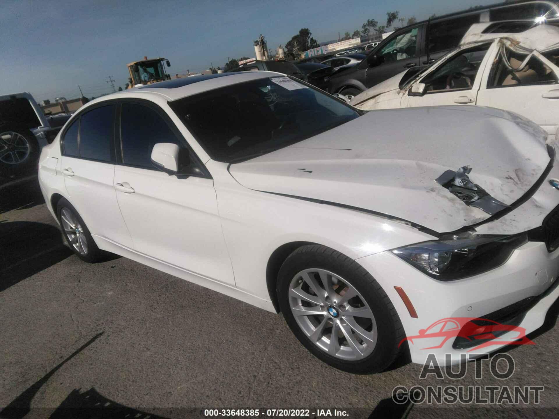 BMW 3 SERIES 2016 - WBA8E1G57GNT37741