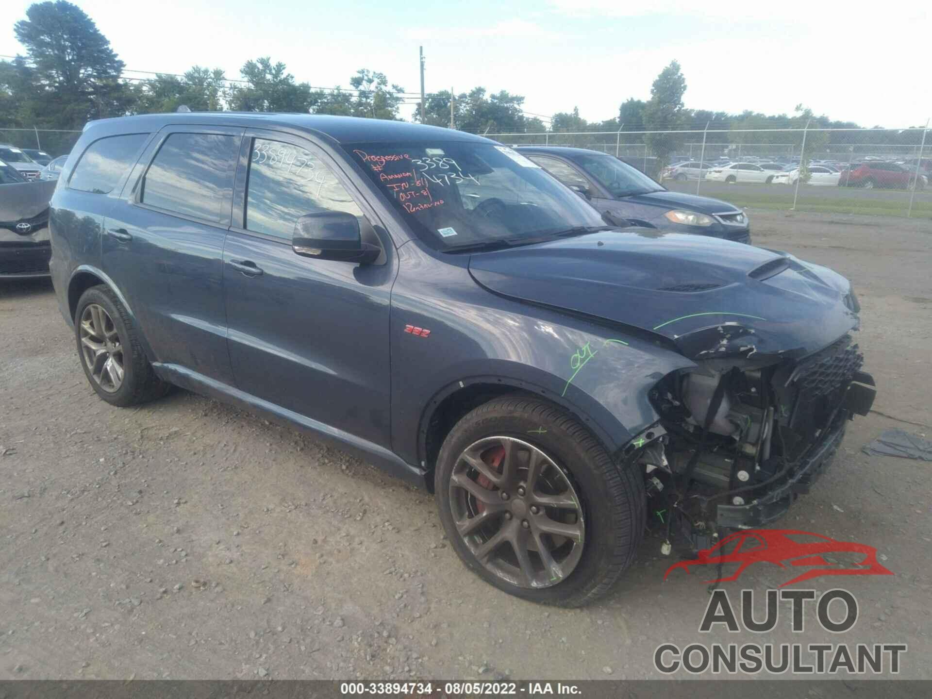 DODGE DURANGO 2021 - 1C4SDJGJ9MC760451