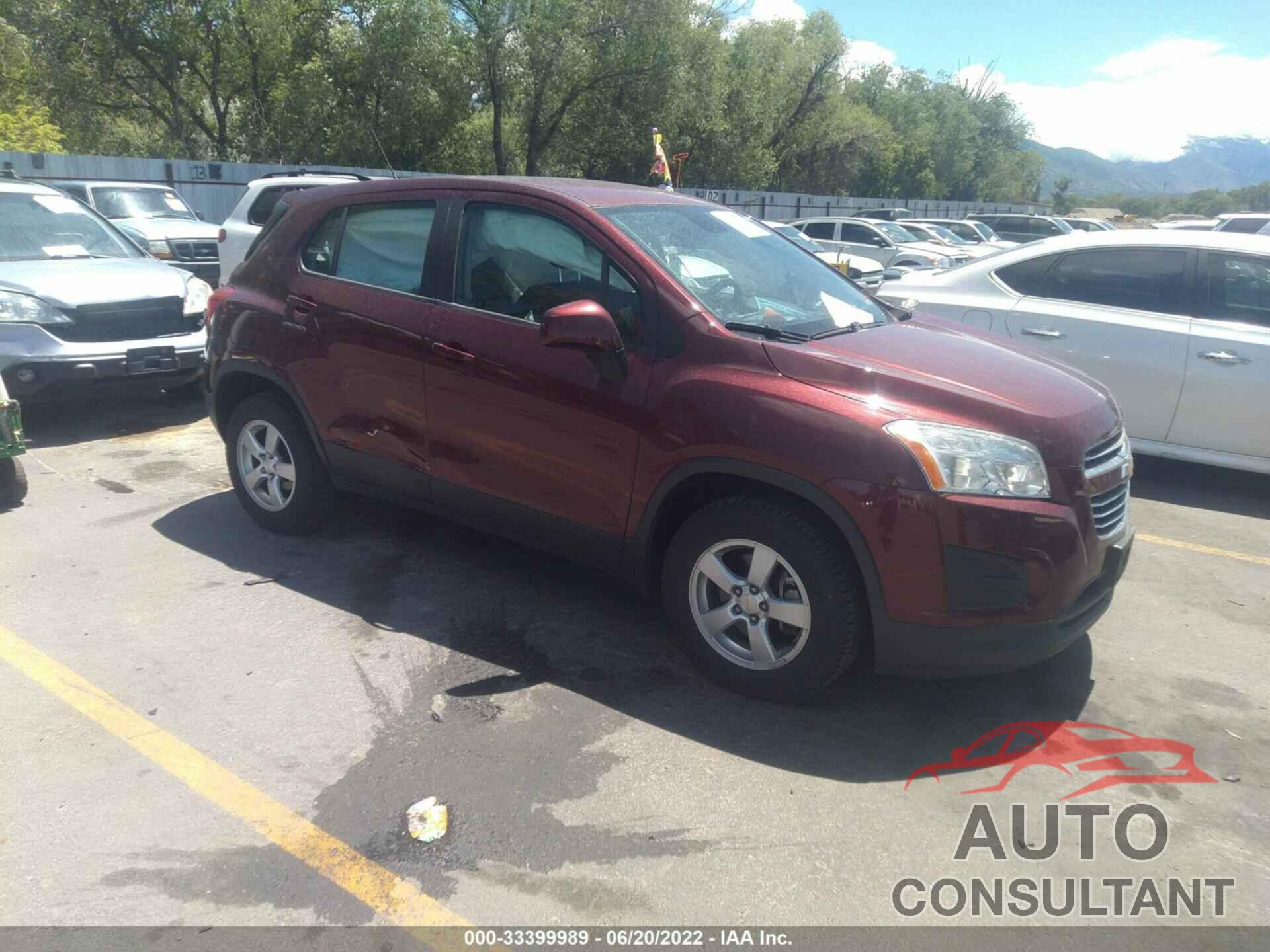 CHEVROLET TRAX 2016 - 3GNCJNSB6GL259604