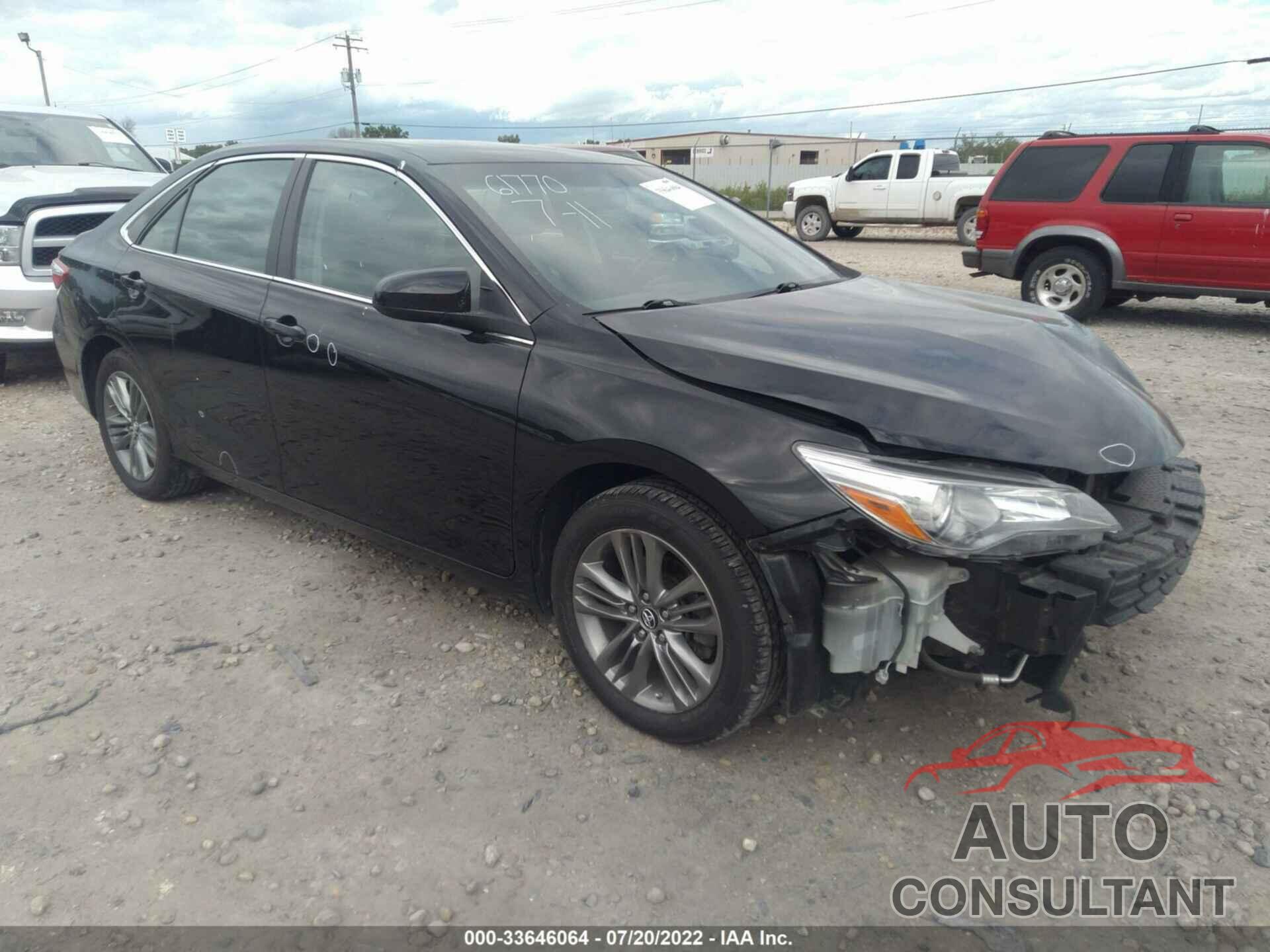 TOYOTA CAMRY 2017 - 4T1BF1FK2HU329529