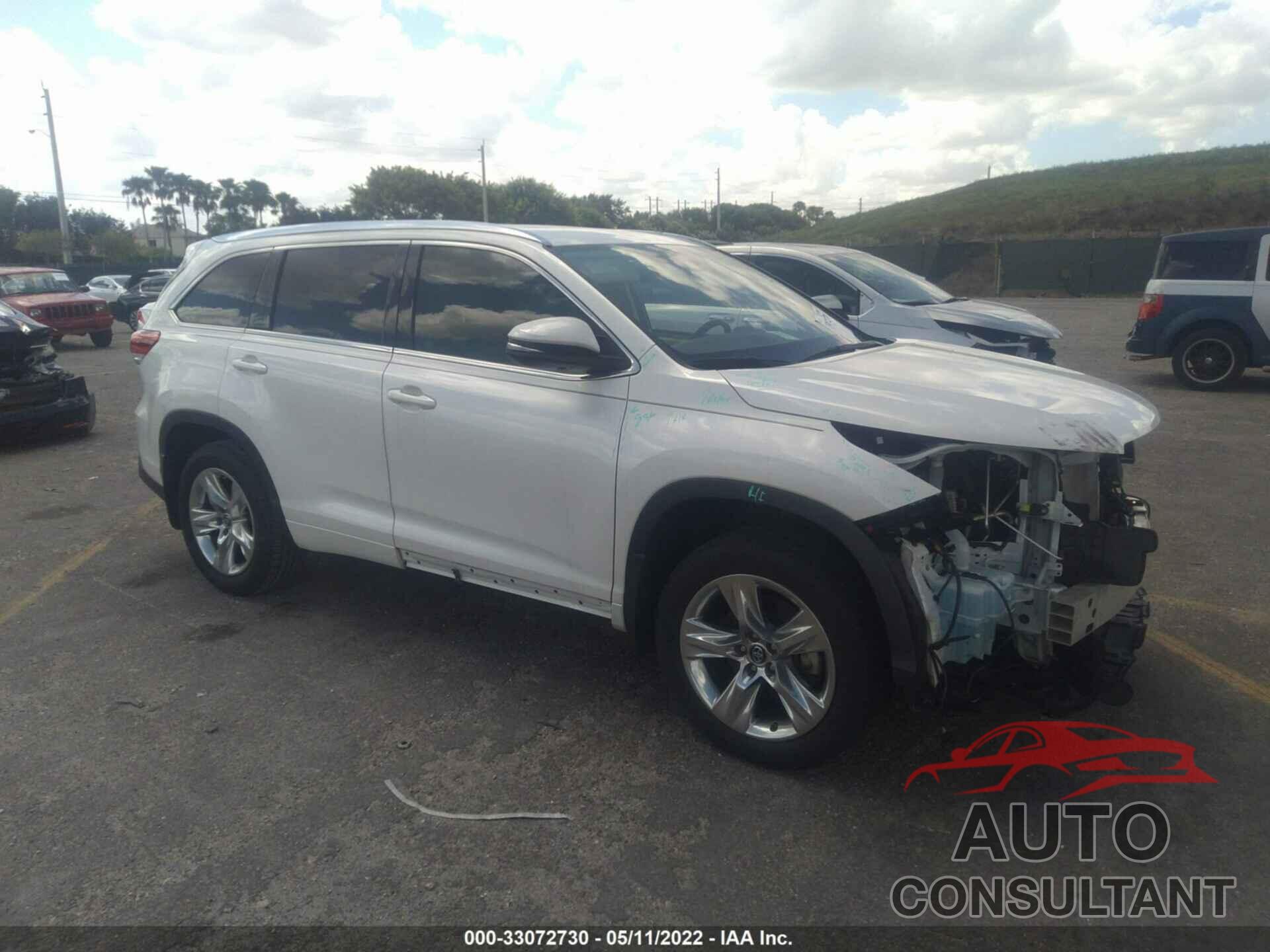 TOYOTA HIGHLANDER 2019 - 5TDDZRFHXKS915379
