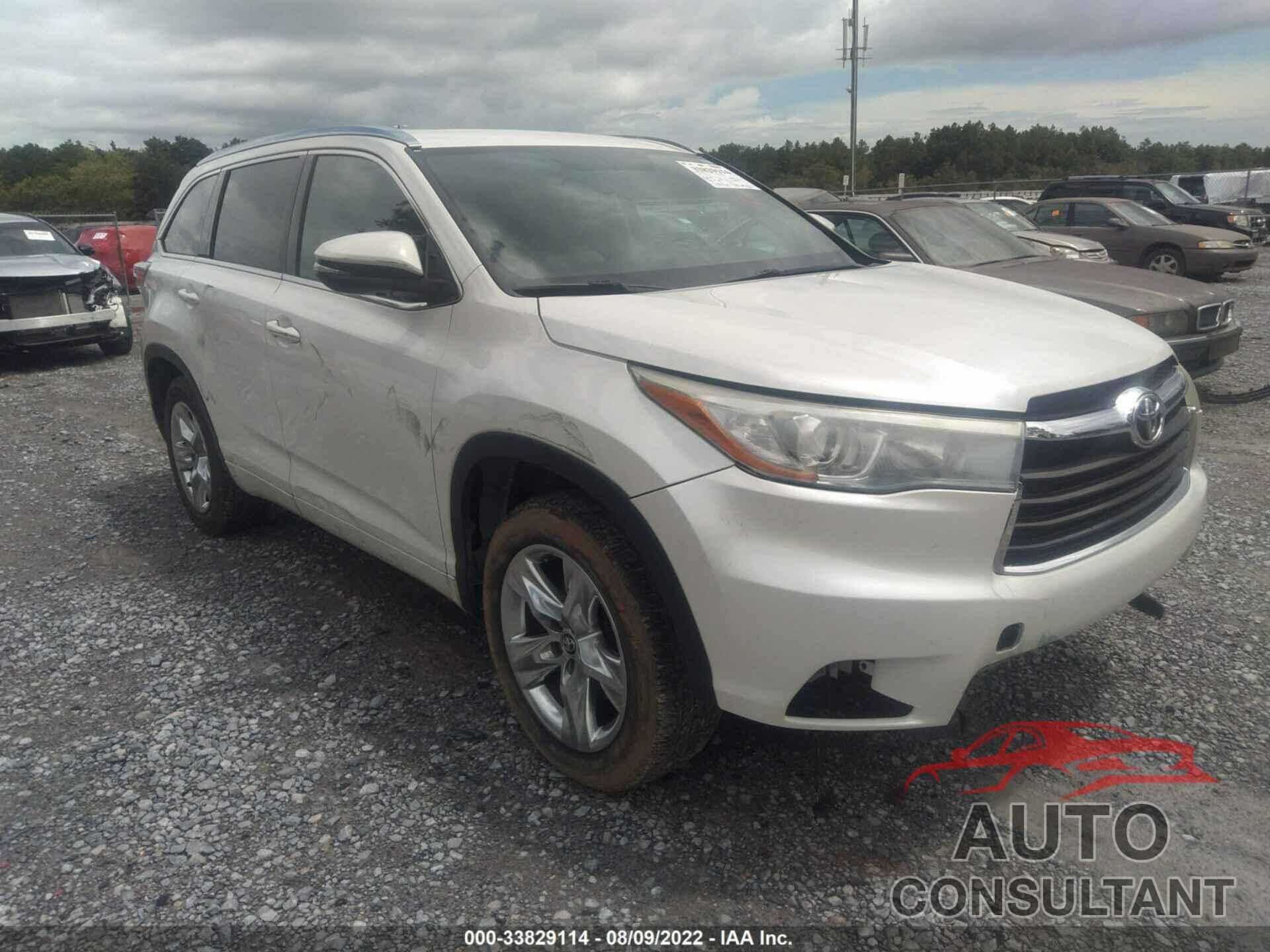 TOYOTA HIGHLANDER 2016 - 5TDYKRFHXGS133063
