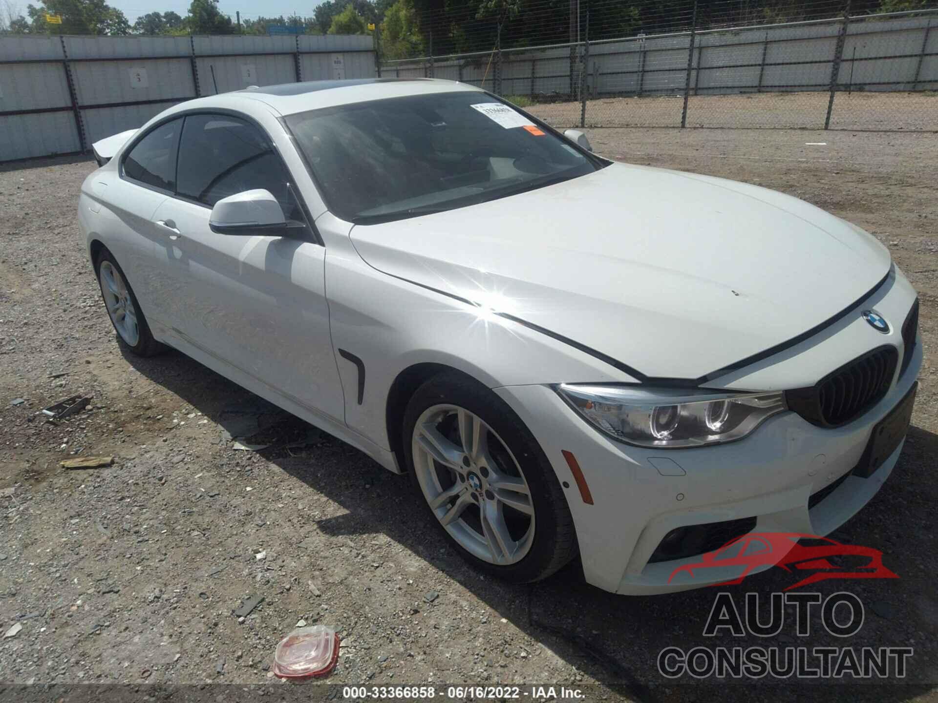 BMW 4 SERIES 2017 - WBA4P3C55HK528183