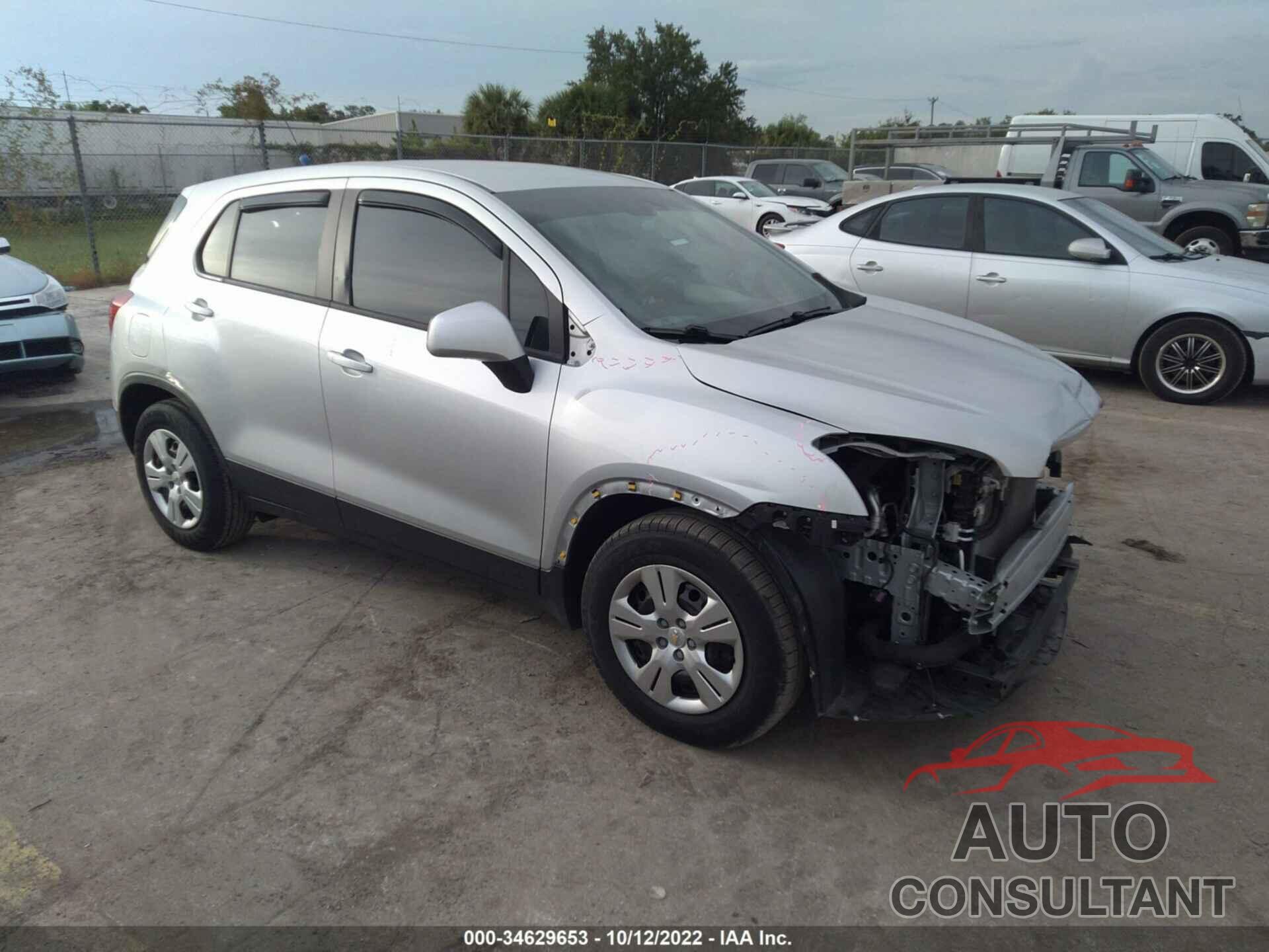 CHEVROLET TRAX 2016 - KL7CJKSB0GB565042