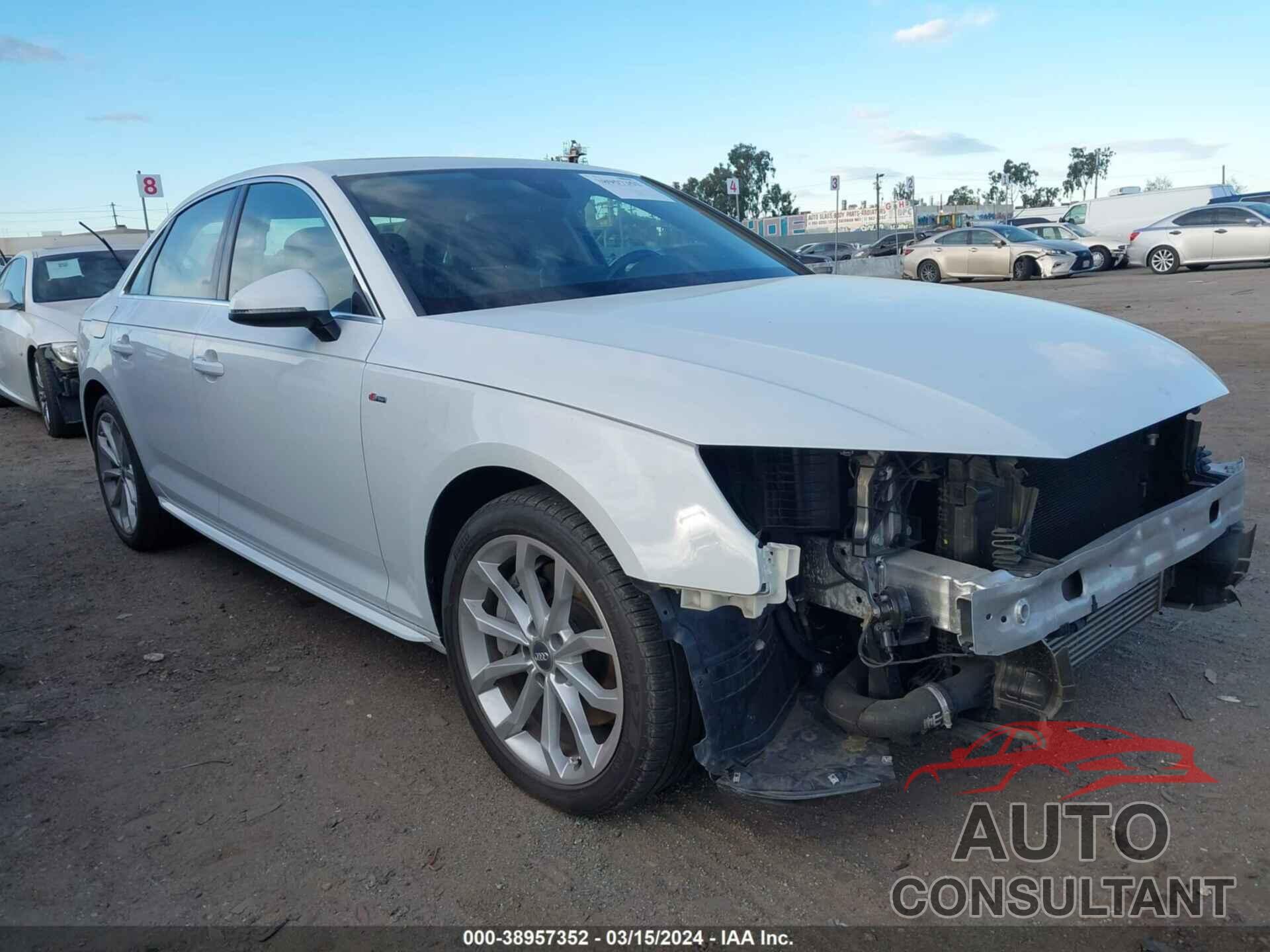 AUDI A4 2019 - WAUENAF4XKA077606