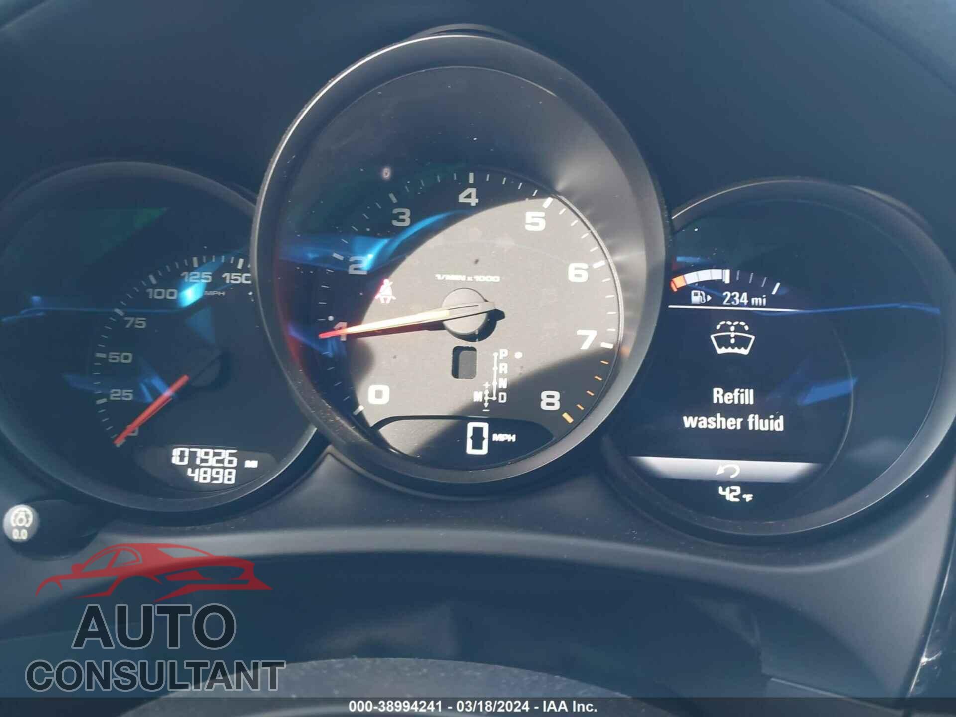 PORSCHE MACAN 2017 - WP1AA2A5XHLB09033