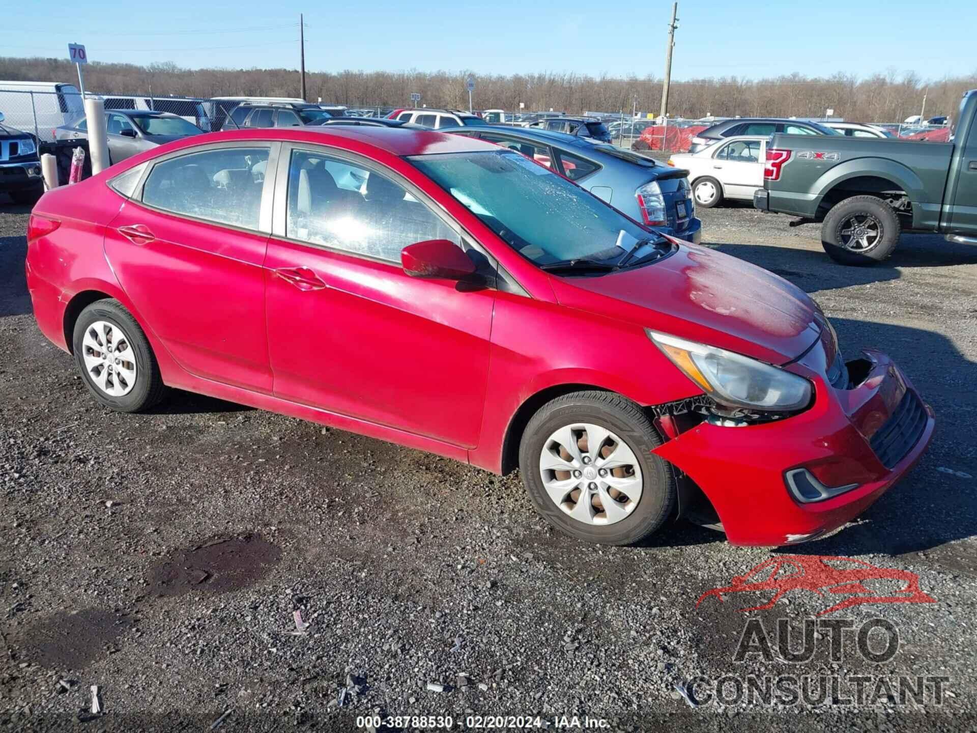 HYUNDAI ACCENT 2016 - KMHCT4AE3GU964760