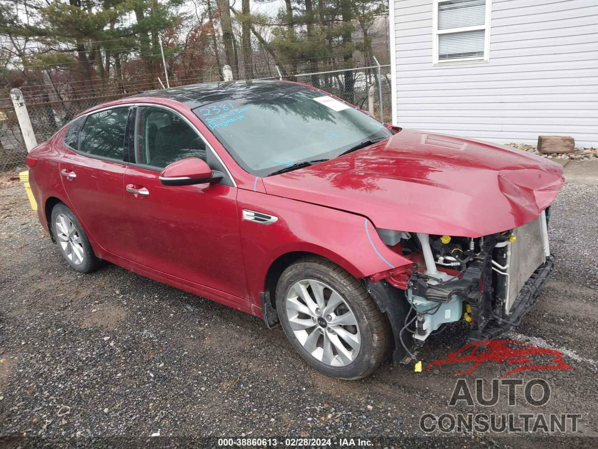 KIA OPTIMA 2018 - 5XXGT4L39JG215394