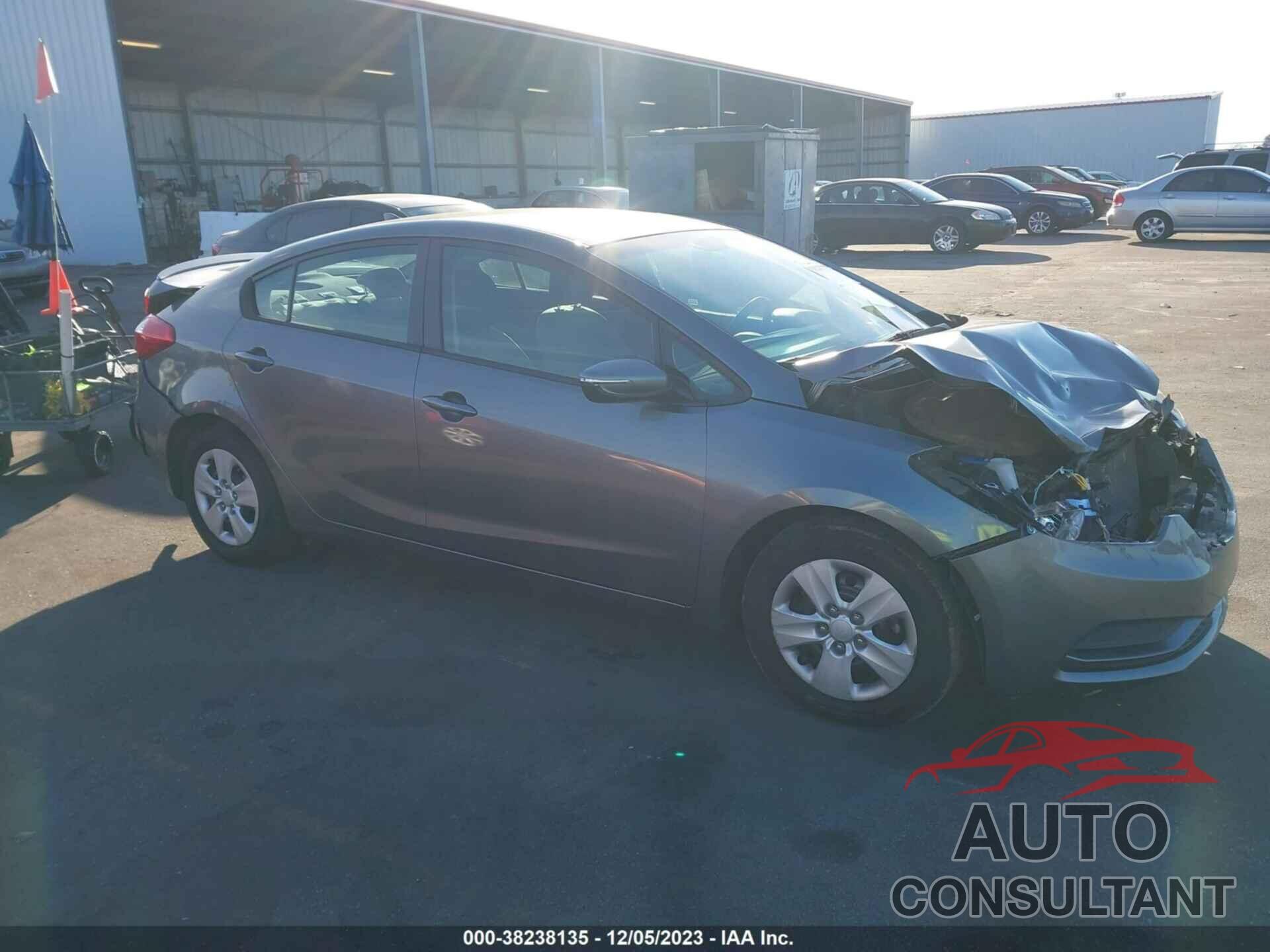 KIA FORTE 2016 - KNAFX4A60G5554052