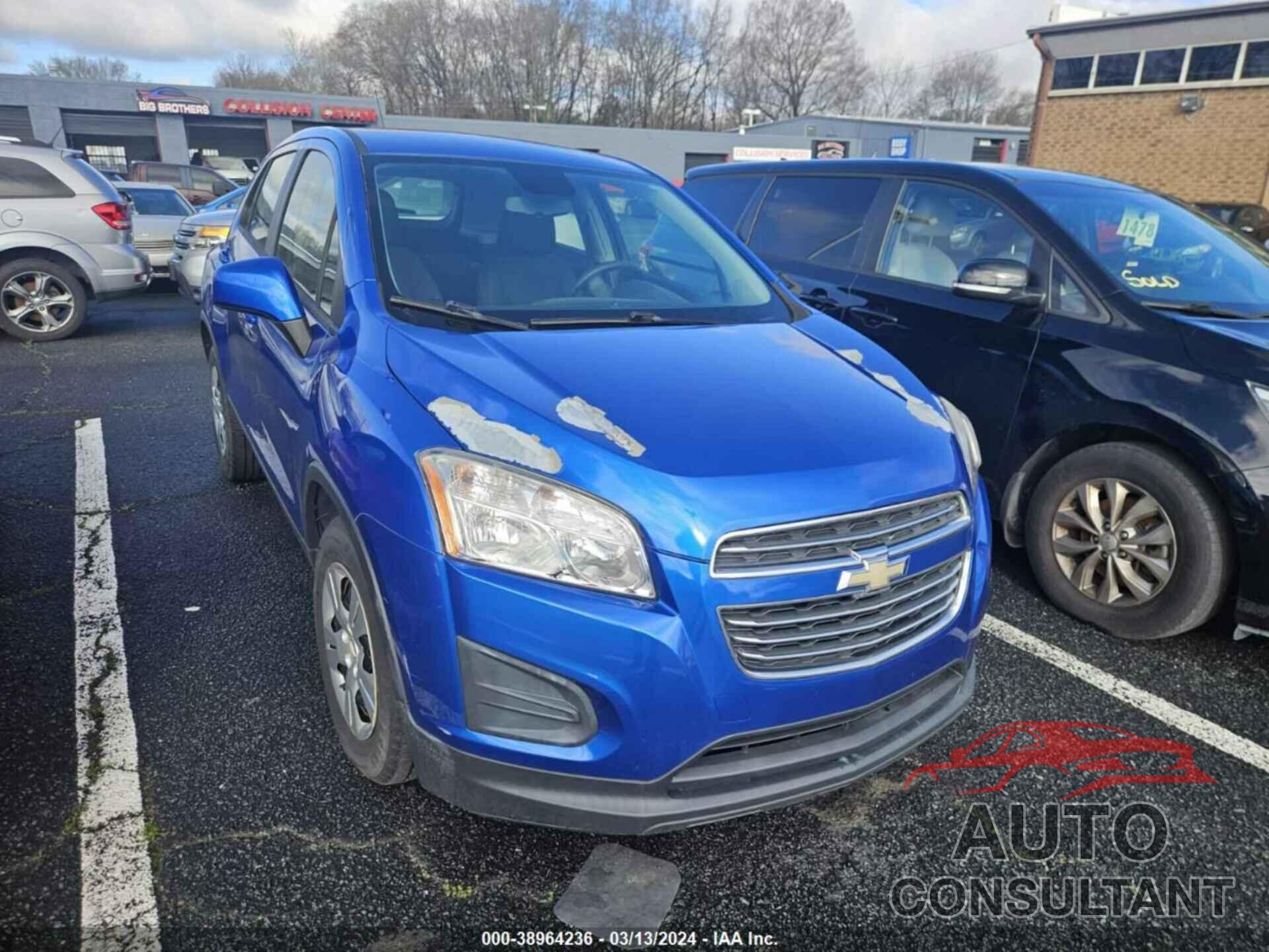 CHEVROLET TRAX 2016 - KL7CJKSB2GB527764