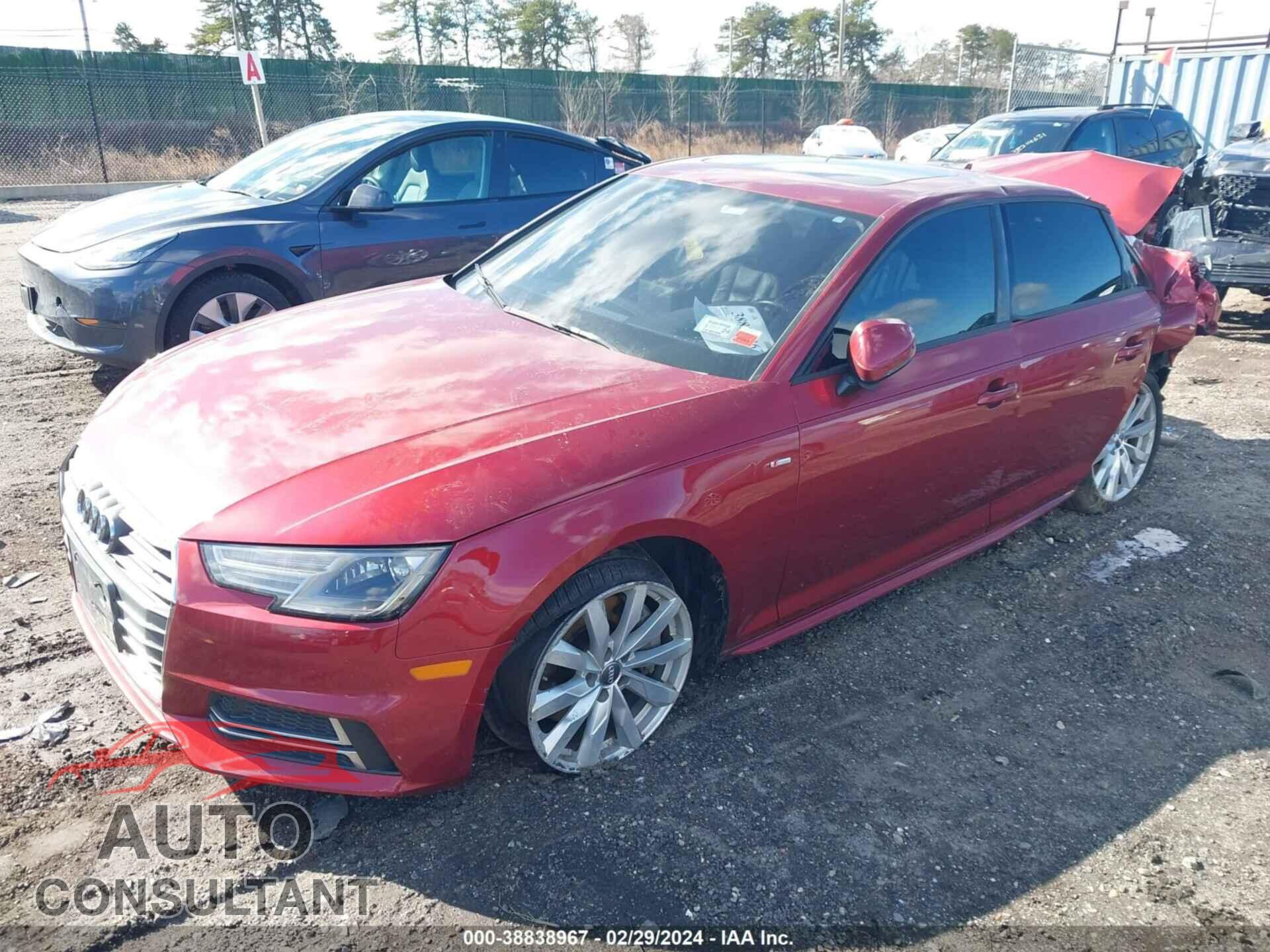 AUDI A4 2018 - WAUDNAF46JA040627