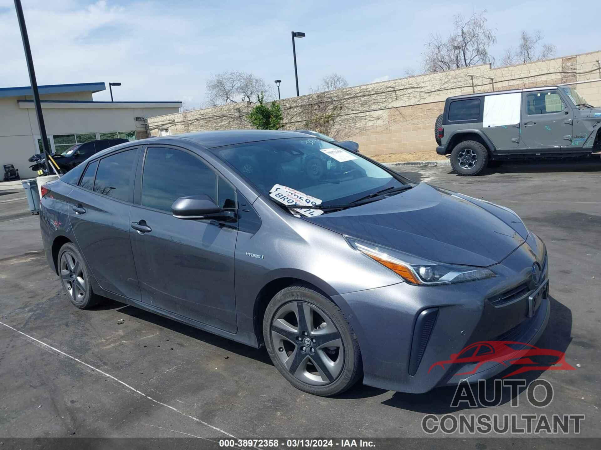 TOYOTA PRIUS 2020 - JTDKARFU9L3117549