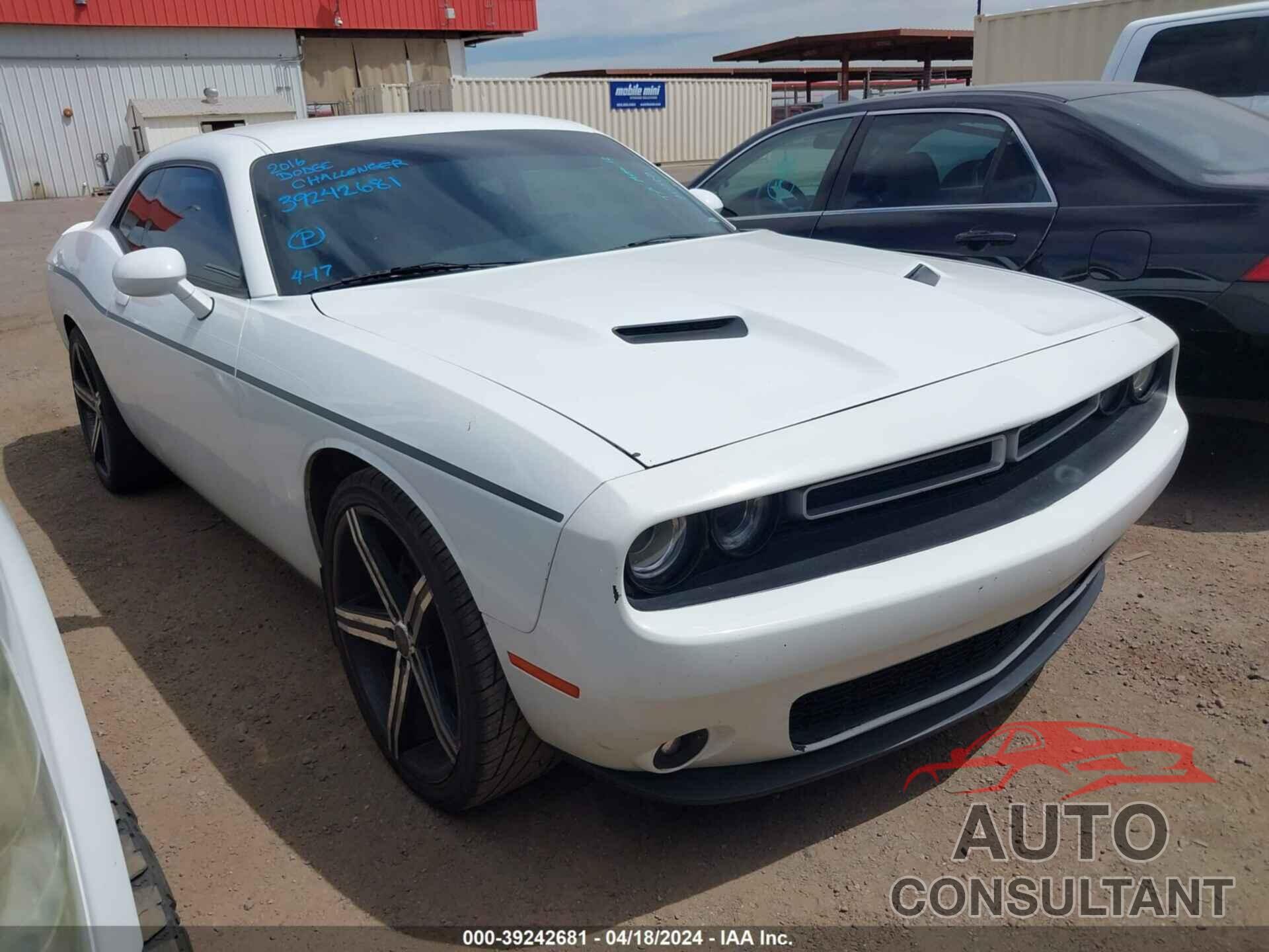 DODGE CHALLENGER 2016 - 2C3CDZAG9GH145520