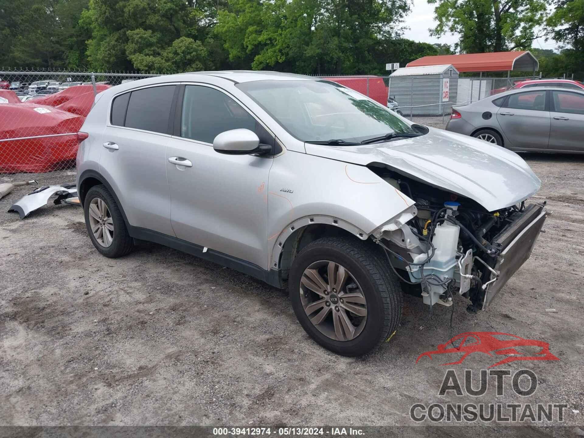 KIA SPORTAGE 2017 - KNDPMCAC4H7116205