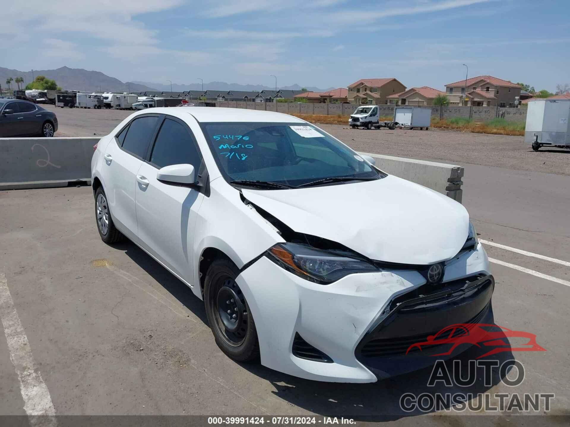 TOYOTA COROLLA 2017 - 2T1BURHE6HC962385