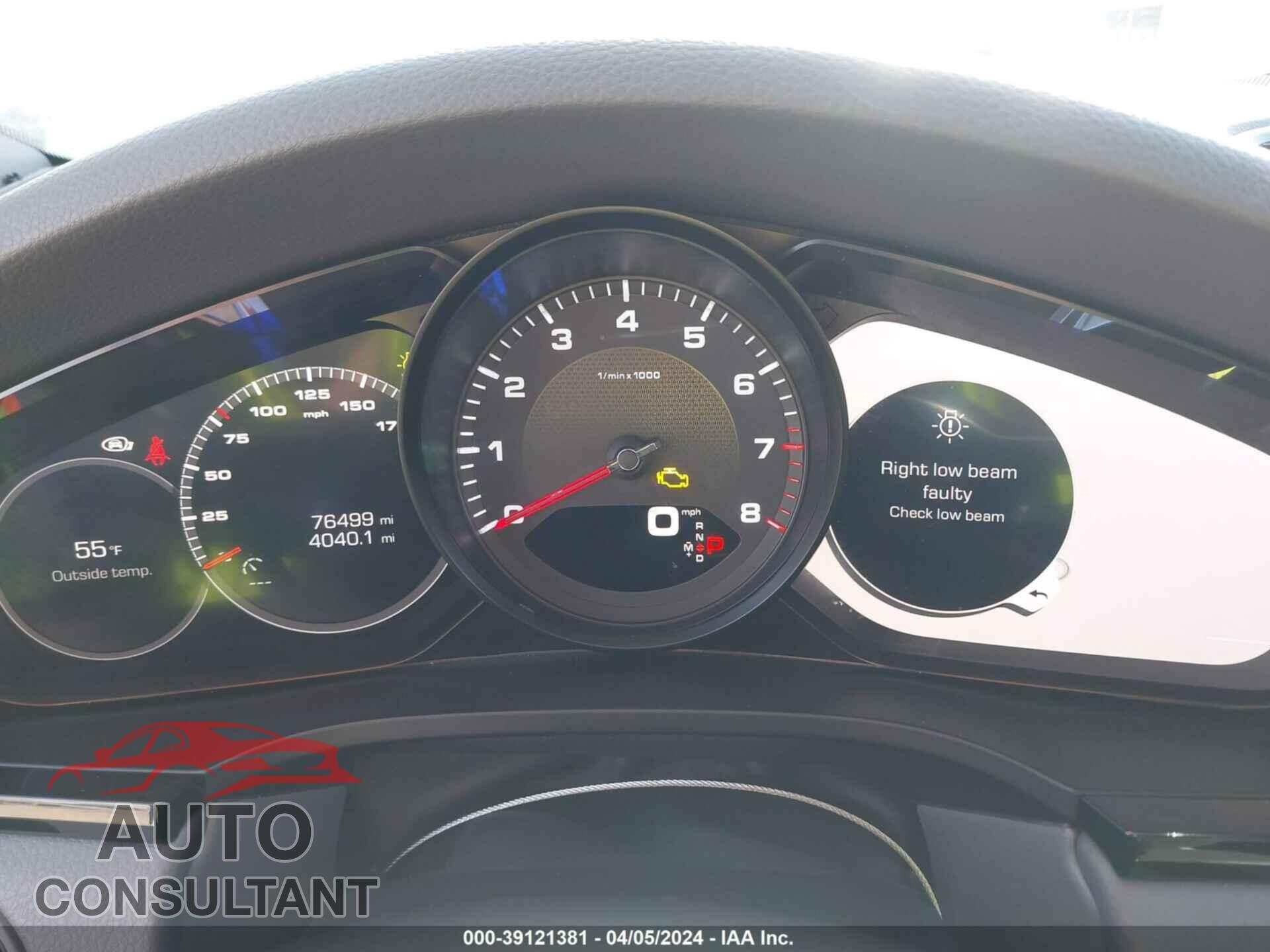 PORSCHE CAYENNE 2019 - WP1AA2AY5KDA10387