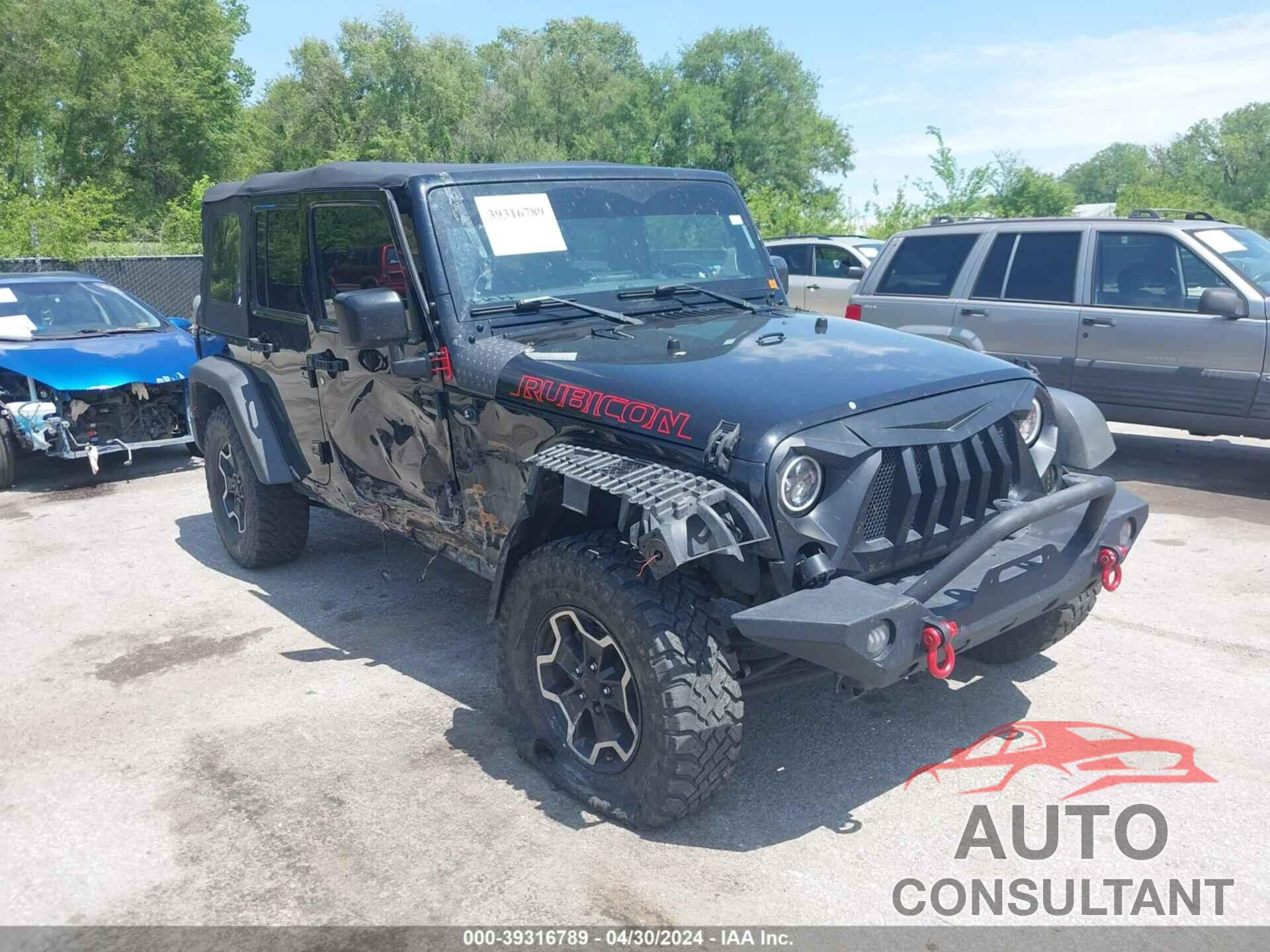JEEP WRANGLER UNLIMITED 2017 - 1C4BJWFG7HL549895