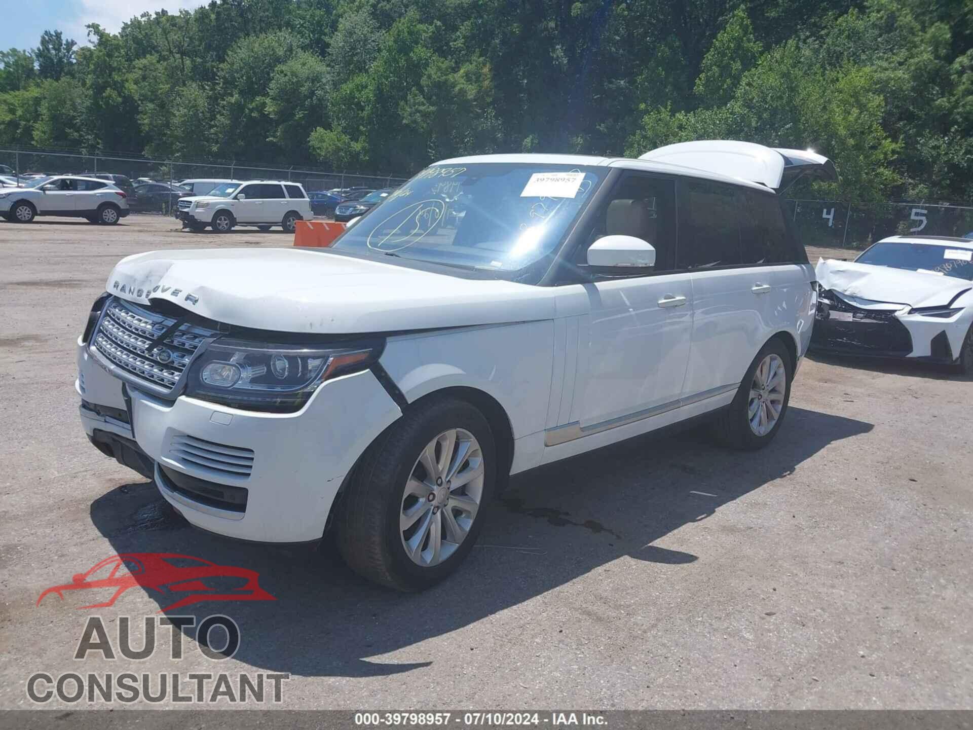 LAND ROVER RANGE ROVER 2016 - SALGS2VF5GA282151