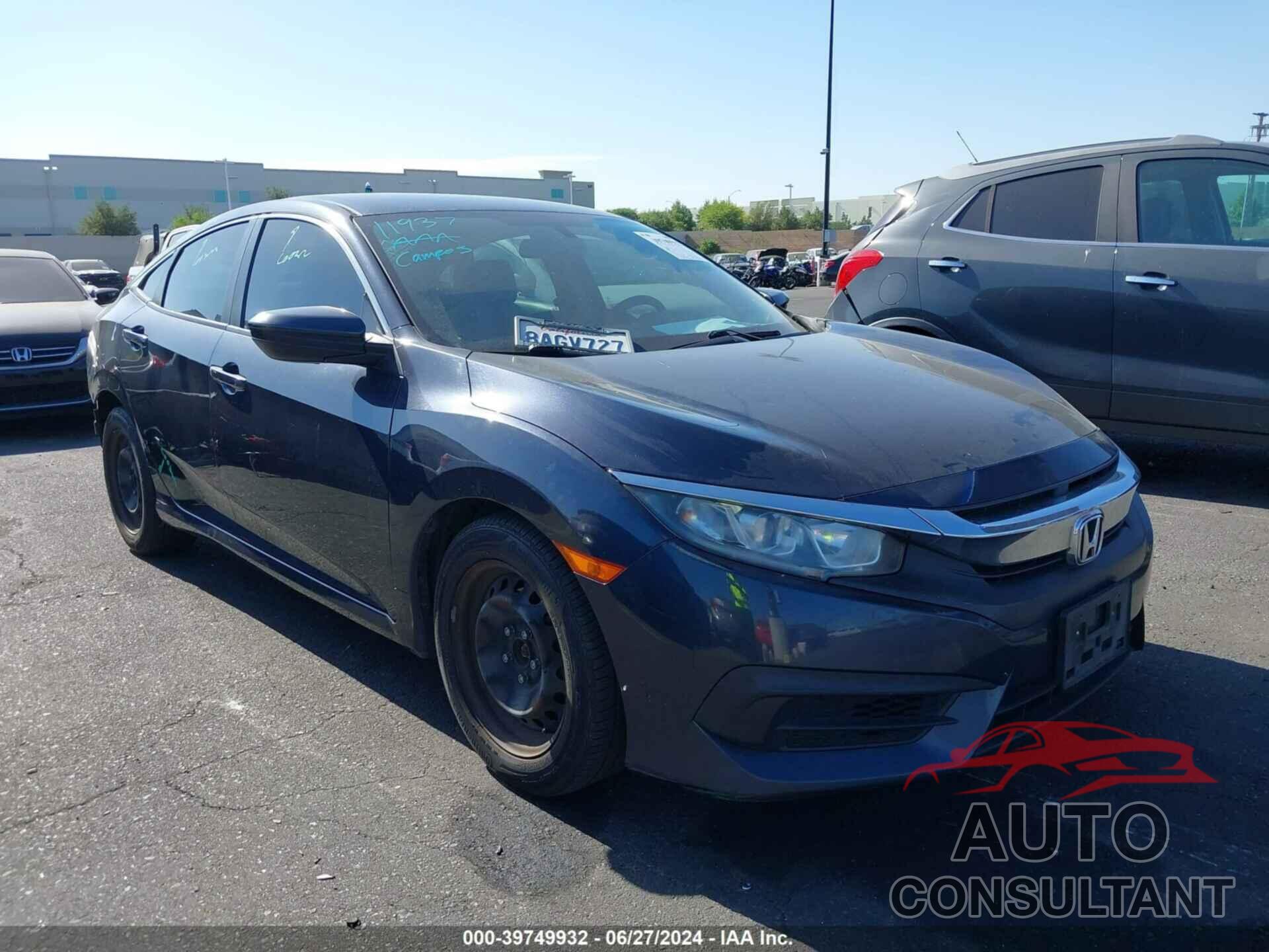 HONDA CIVIC 2016 - 19XFC2F58GE216910