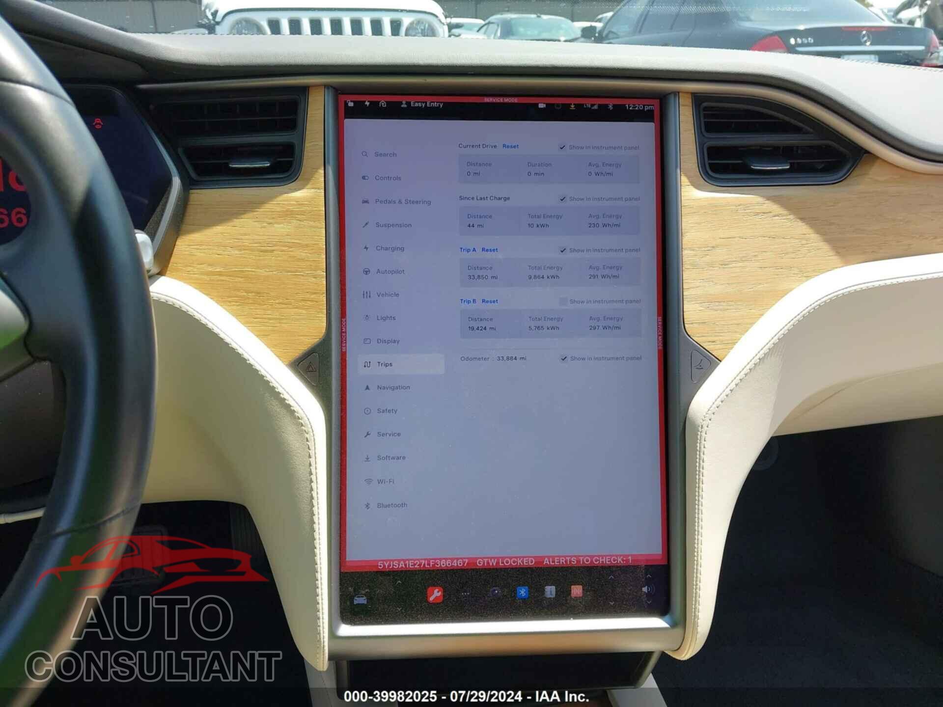 TESLA MODEL S 2020 - 5YJSA1E27LF366467