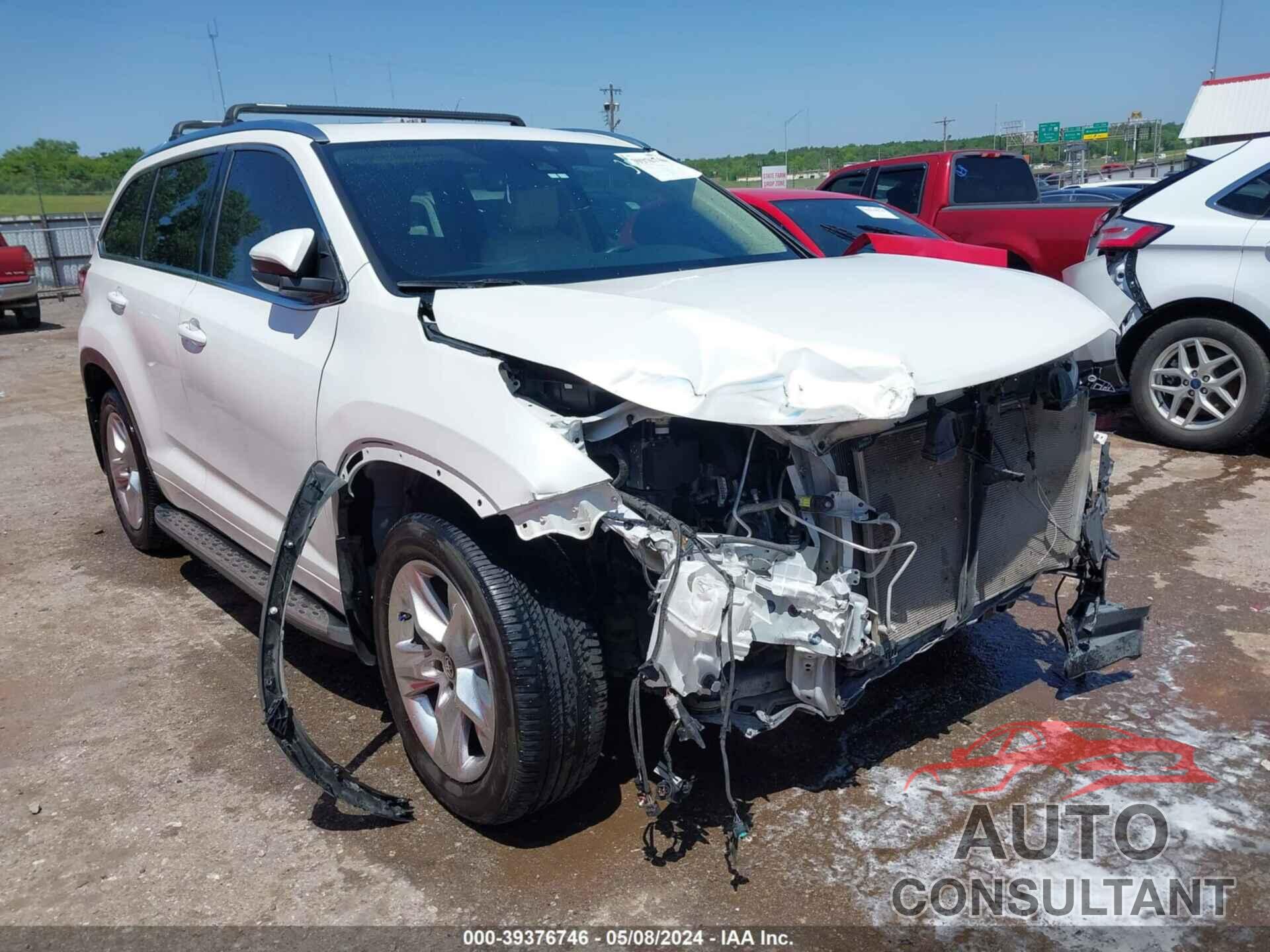 TOYOTA HIGHLANDER 2019 - 5TDYZRFH0KS349413