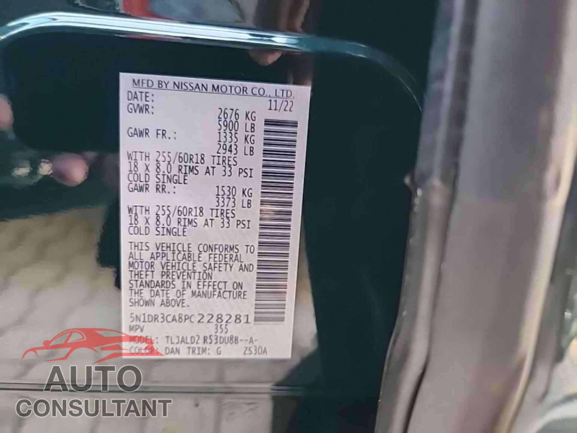 NISSAN PATHFINDER 2023 - 5N1DR3CA8PC228281