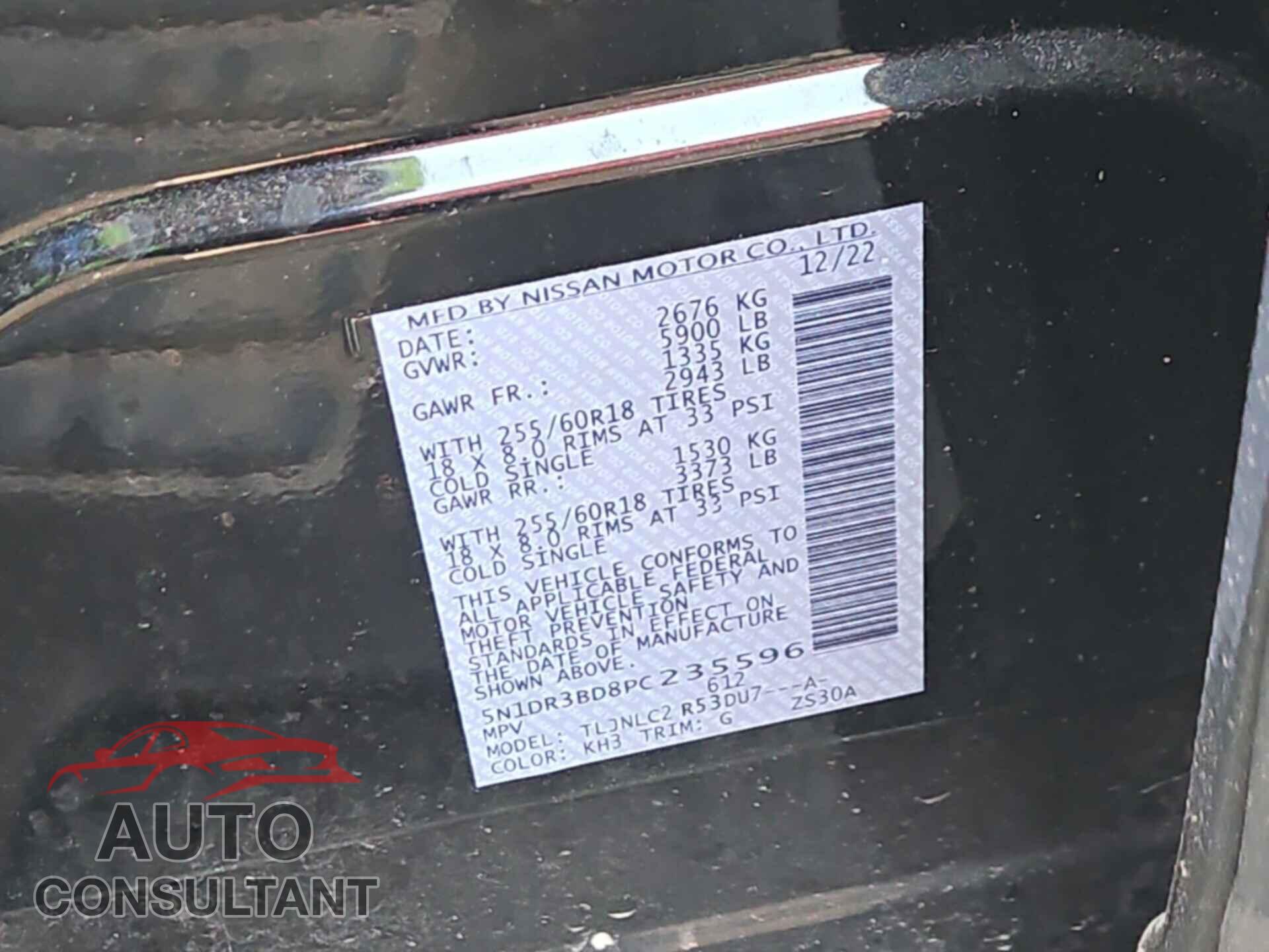 NISSAN PATHFINDER 2023 - 5N1DR3BD8PC235596