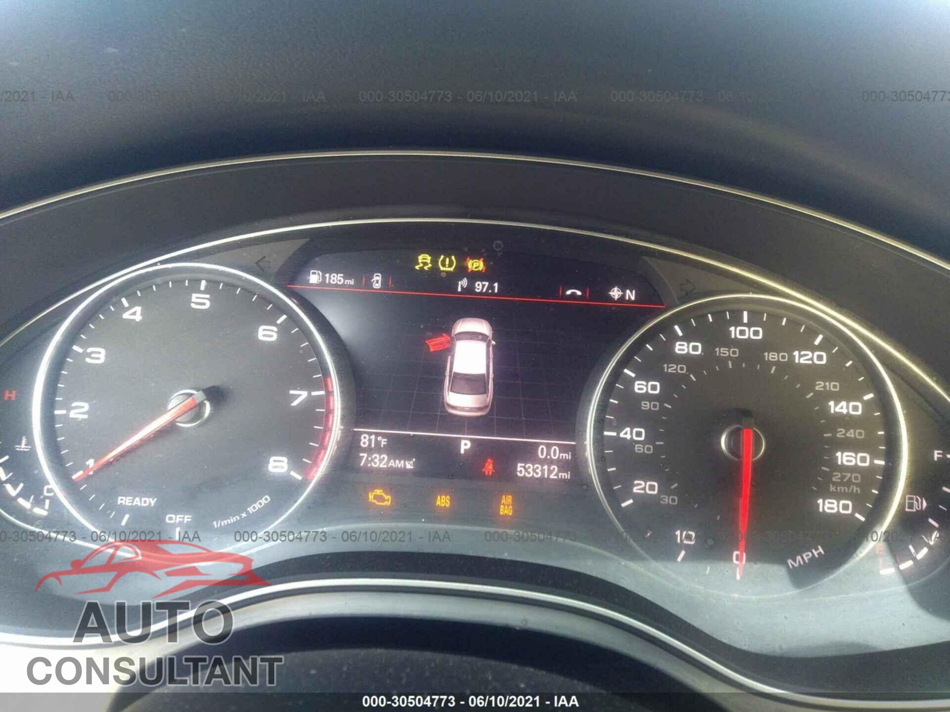 AUDI A6 2017 - WAUC8AFC2HN068289